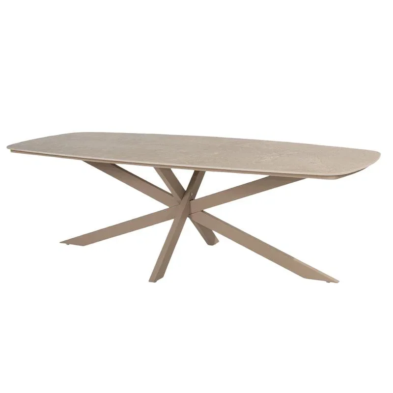 4so Prado Barrel Diningtafel Latte 240 cm - bruin;grijs