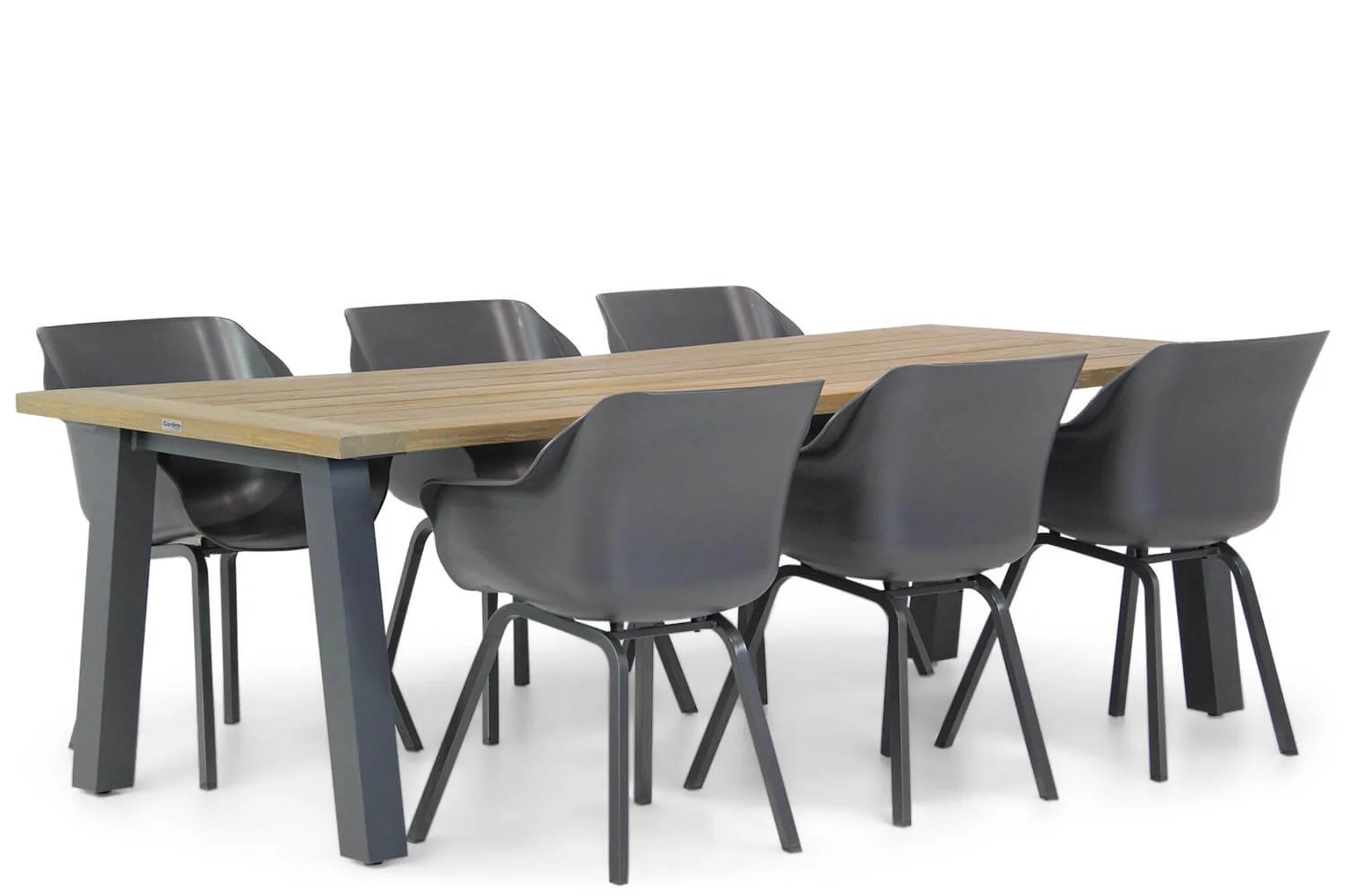 Hartman Sophie element/Glasgow 240 cm dining tuinset 7-delig - Grijs-antraciet