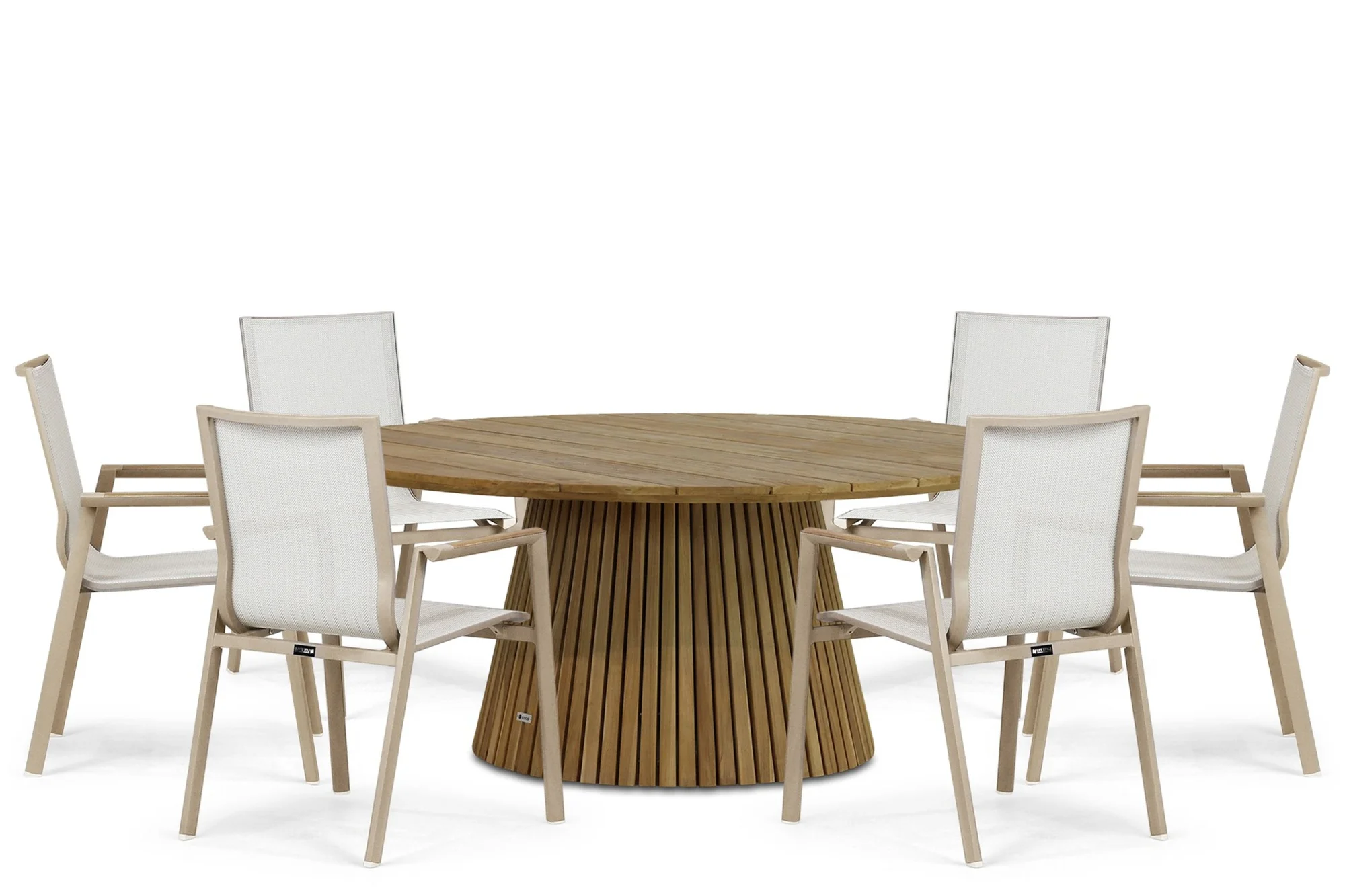 Lifestyle Garden Furniture Fiora/Fungo 180 cm dining tuinset 7-delig – Zand/Beige