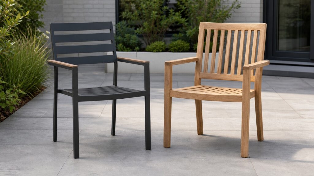Aluminium of teak tuinmeubelen: kosten over 10 jaar