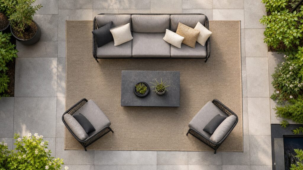 Buitenkleed maat kiezen: loungeset of tuintafel