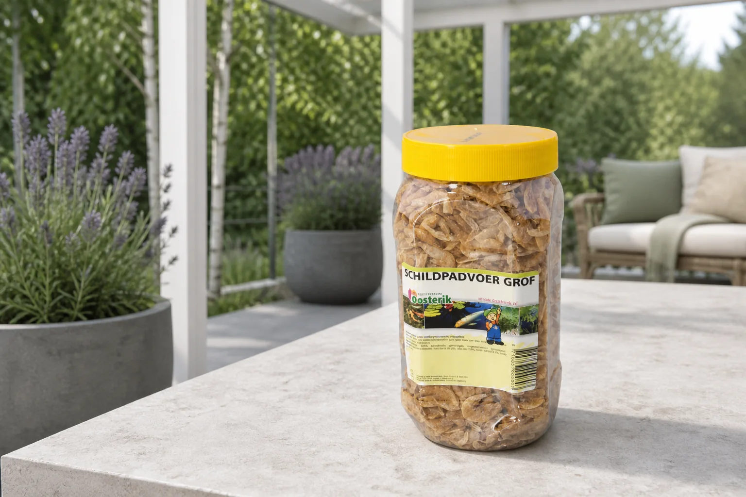 Sfeerfoto van Suren collection Schildpadvoer grof 1000 ml voer – Zie Foto
