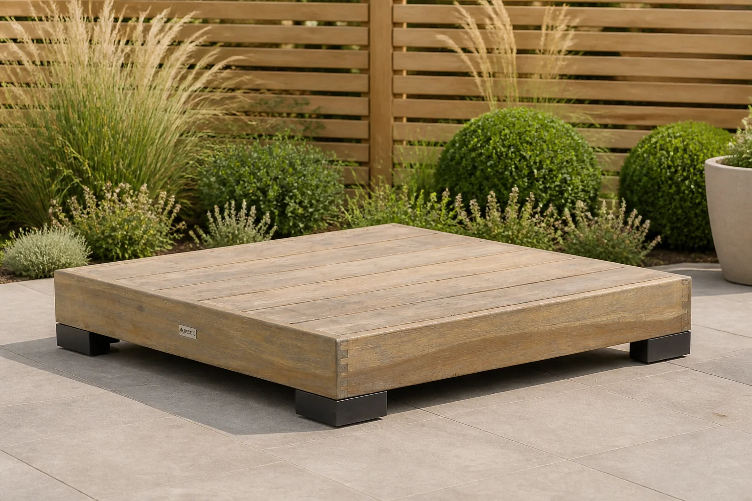 Sfeerfoto van Lifestyle Garden Furniture Hilton loungetafel – Old teak greywash