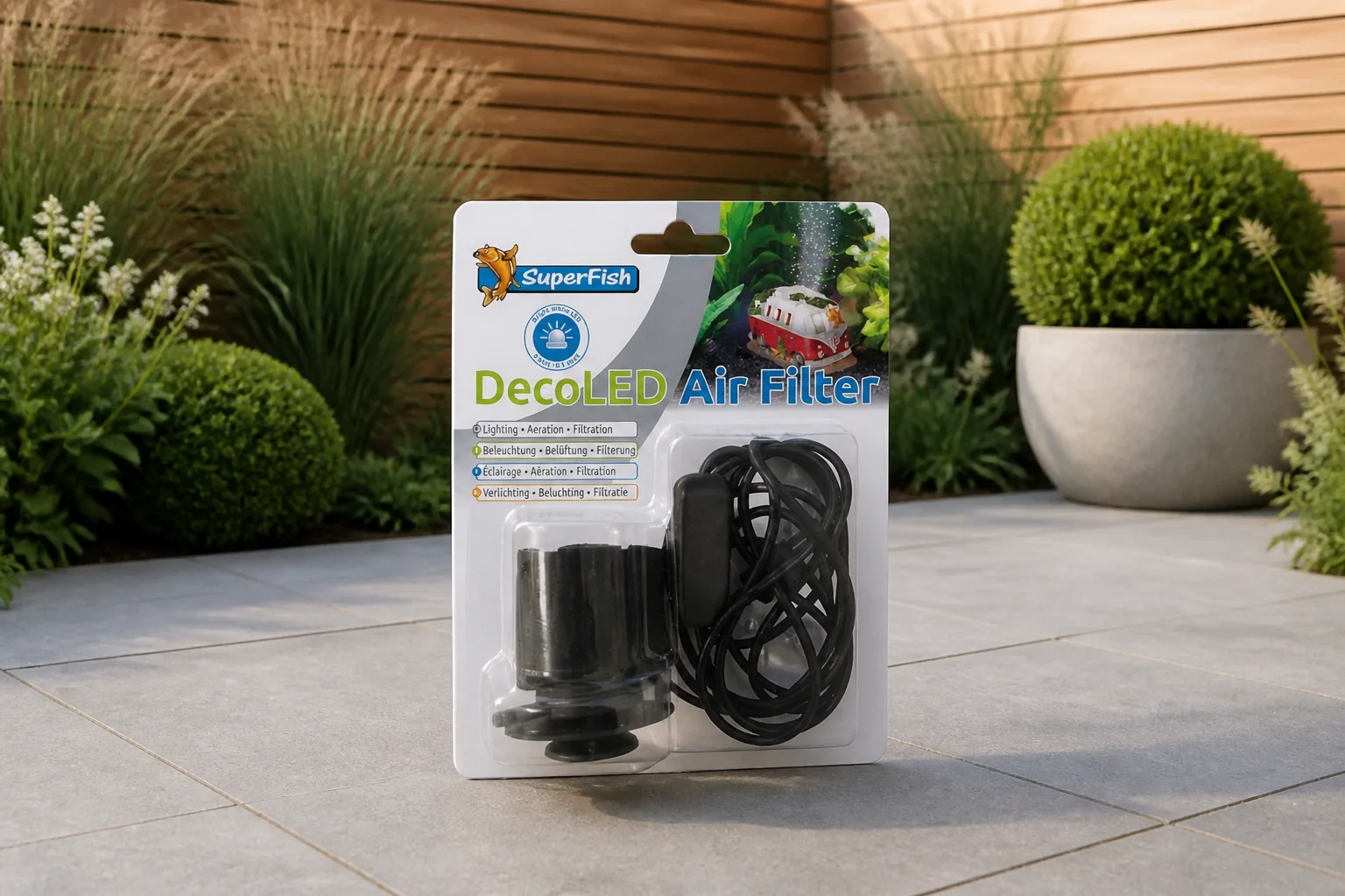 Sfeerfoto van Superfish Deco led air filter