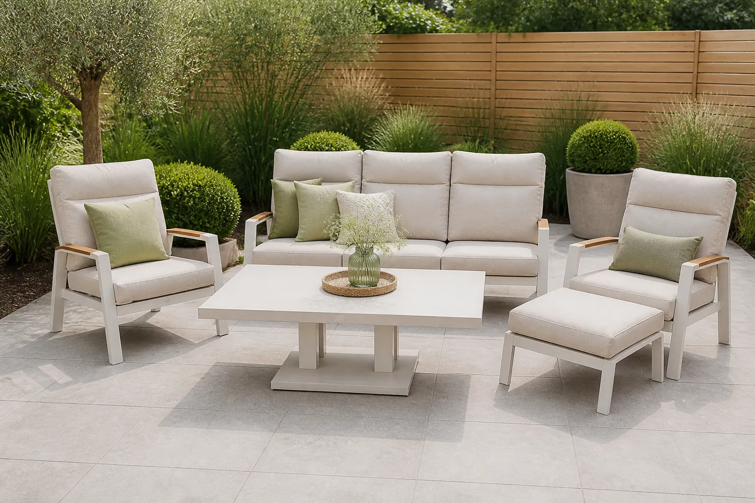 Sfeerfoto van Trestino Alzano Sofa Loungeset Latte – beige