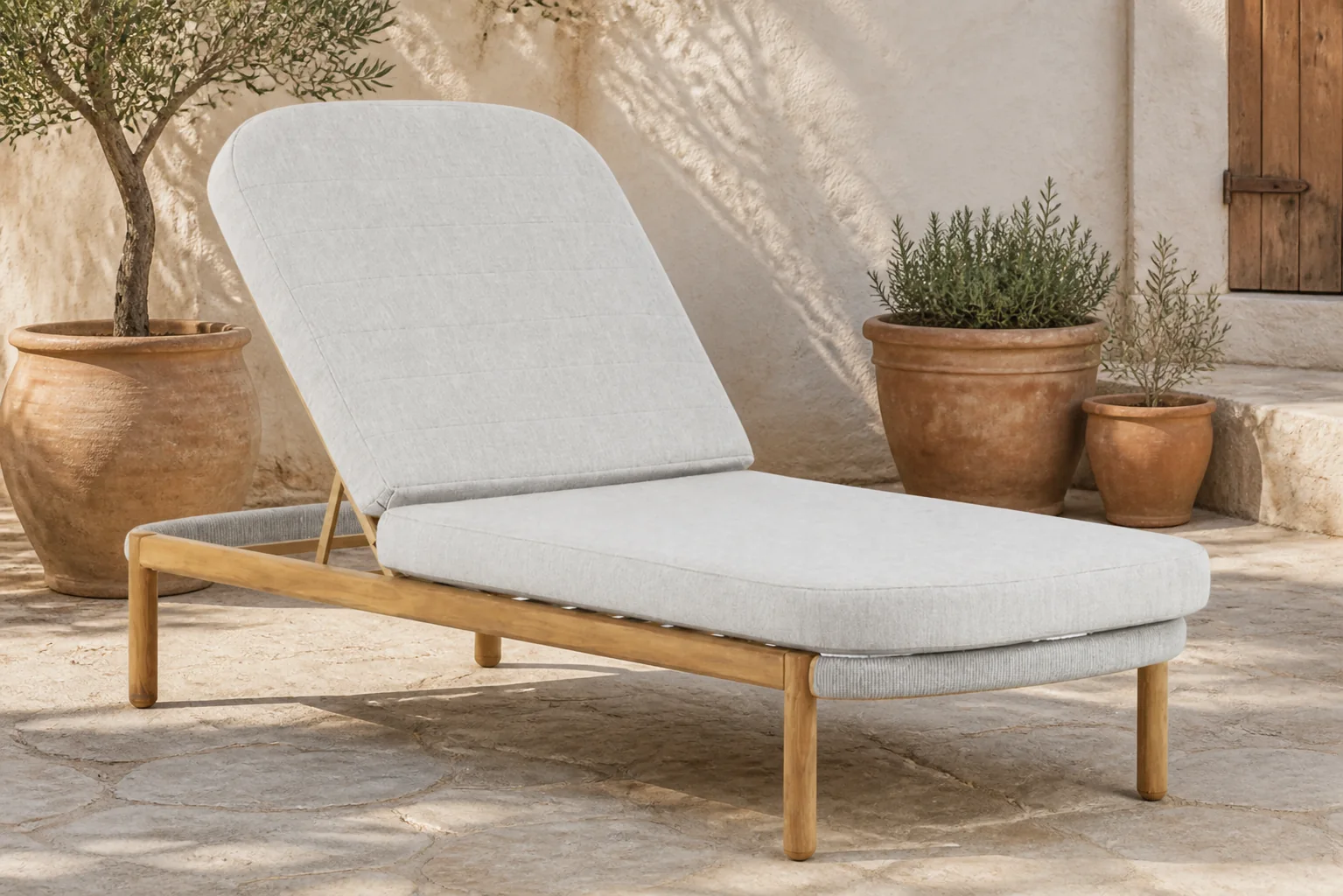 Sfeerfoto van Lifestyle Garden Furniture Bloom ligbed – Grijs-antraciet
