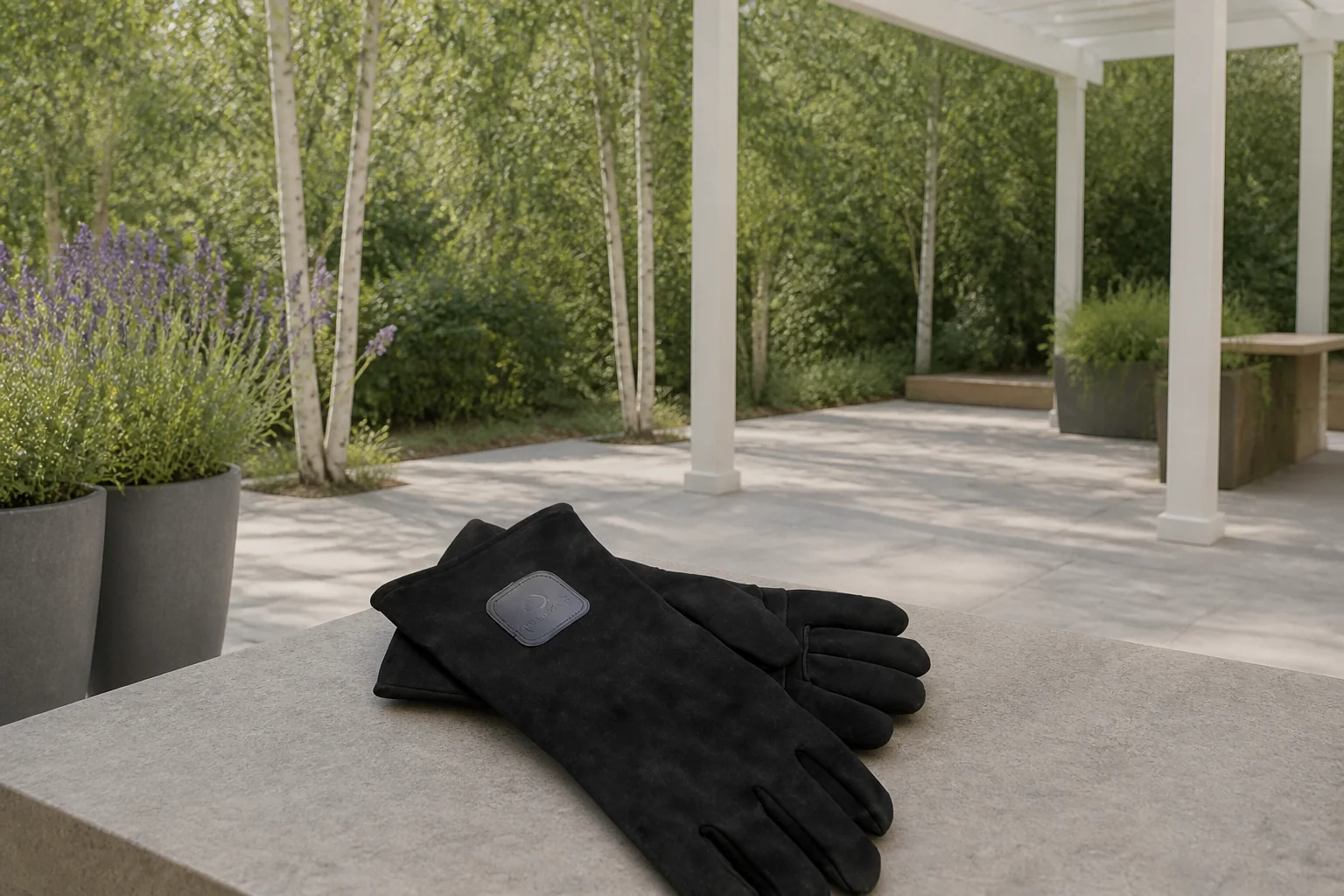 Sfeerfoto van Ofyr hittebestendige handschoenen – zwart