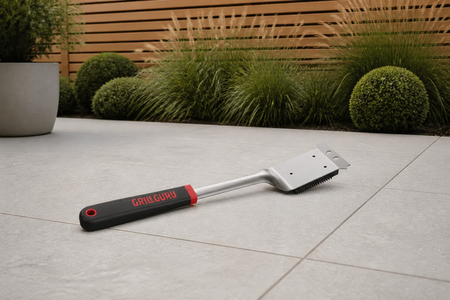 Sfeerfoto van Grill Guru BBQ borstel – zwart