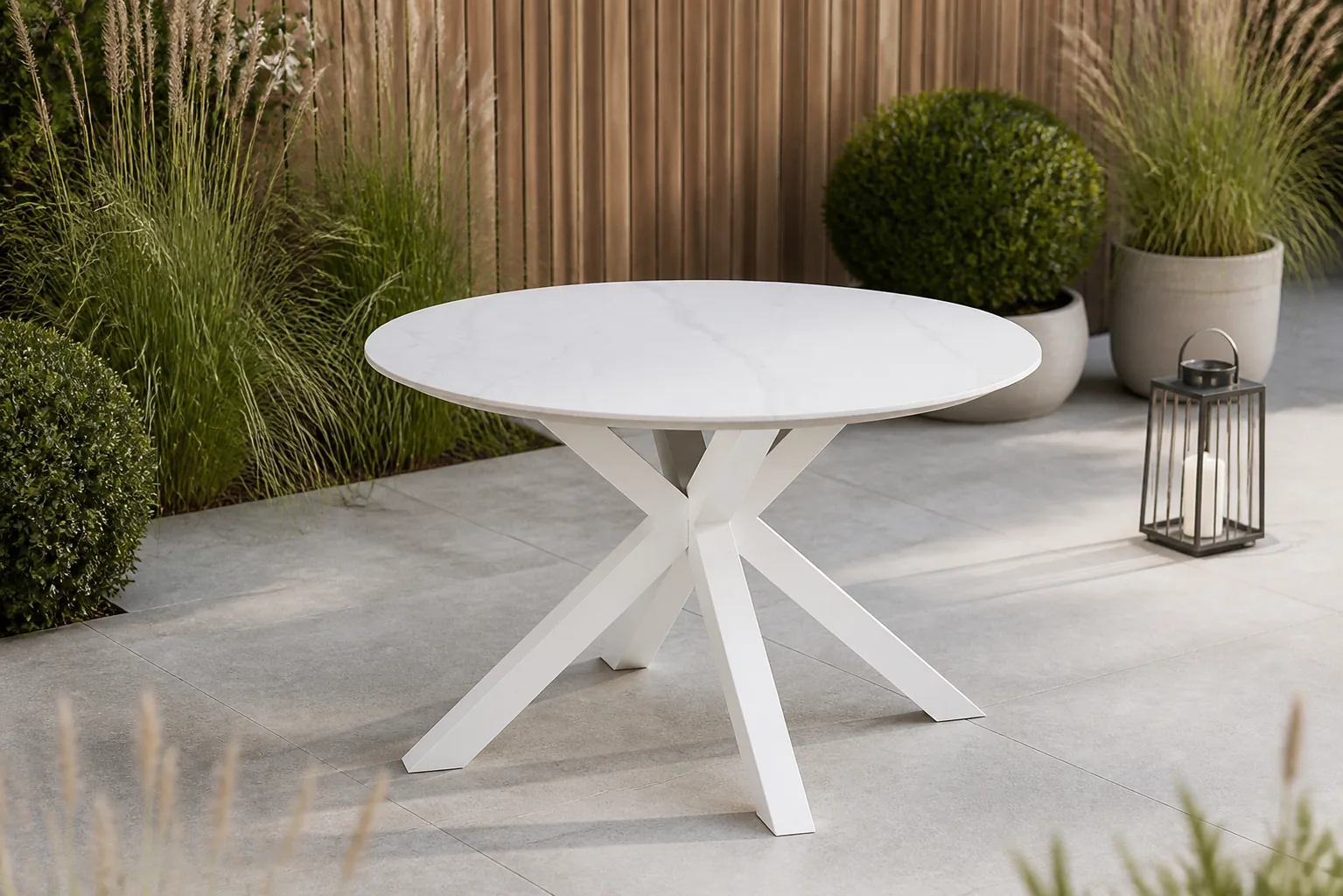 Sfeerfoto van Hartman Xander Tuintafel Rond Wit