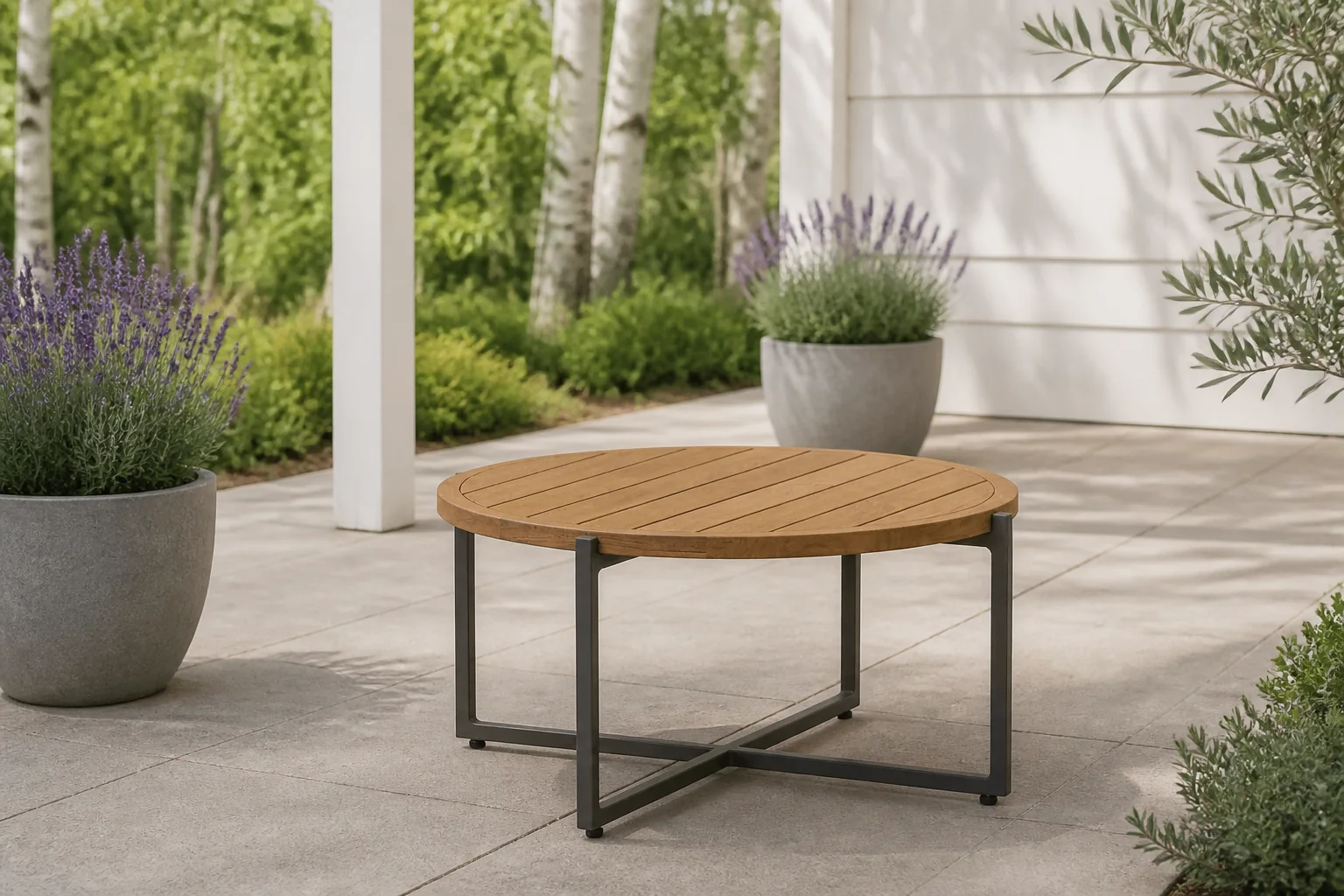 Sfeerfoto van Applebee Condor Coffee Tafel Taupe dia74x38 cm