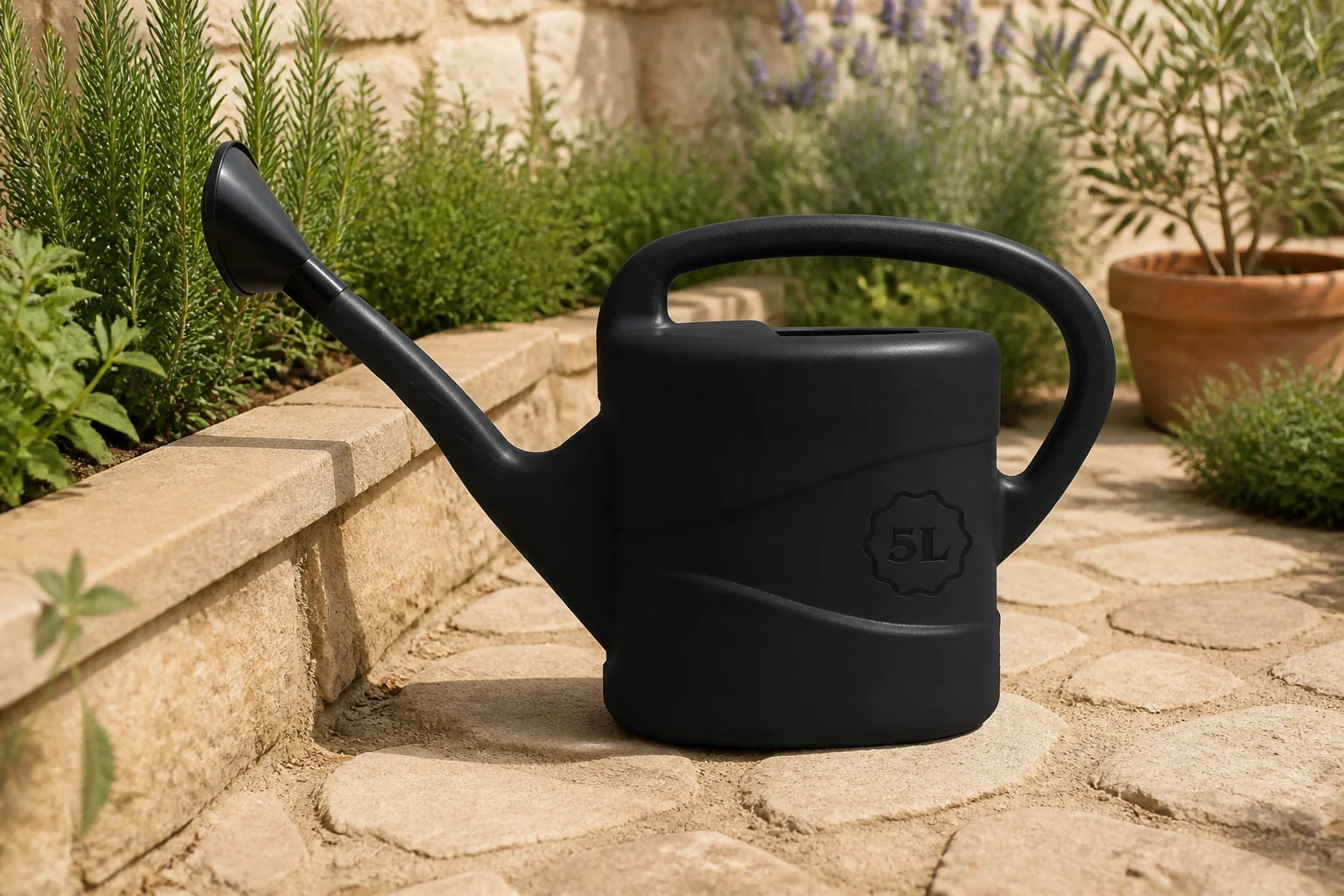 Sfeerfoto van Talentools Gieter zwart 5 liter