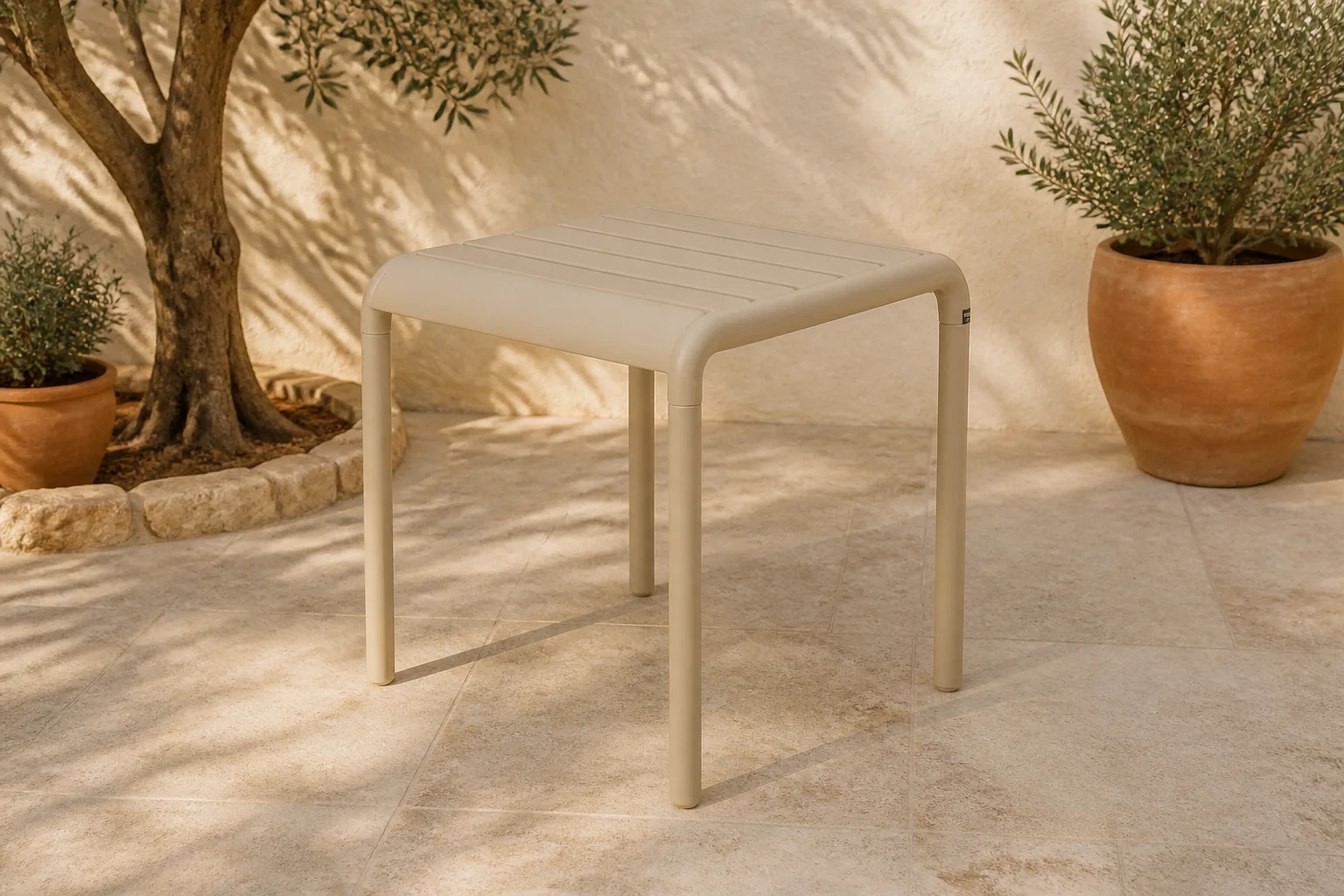 Sfeerfoto van Domani Furniture Alba sidetable – Zand/Beige