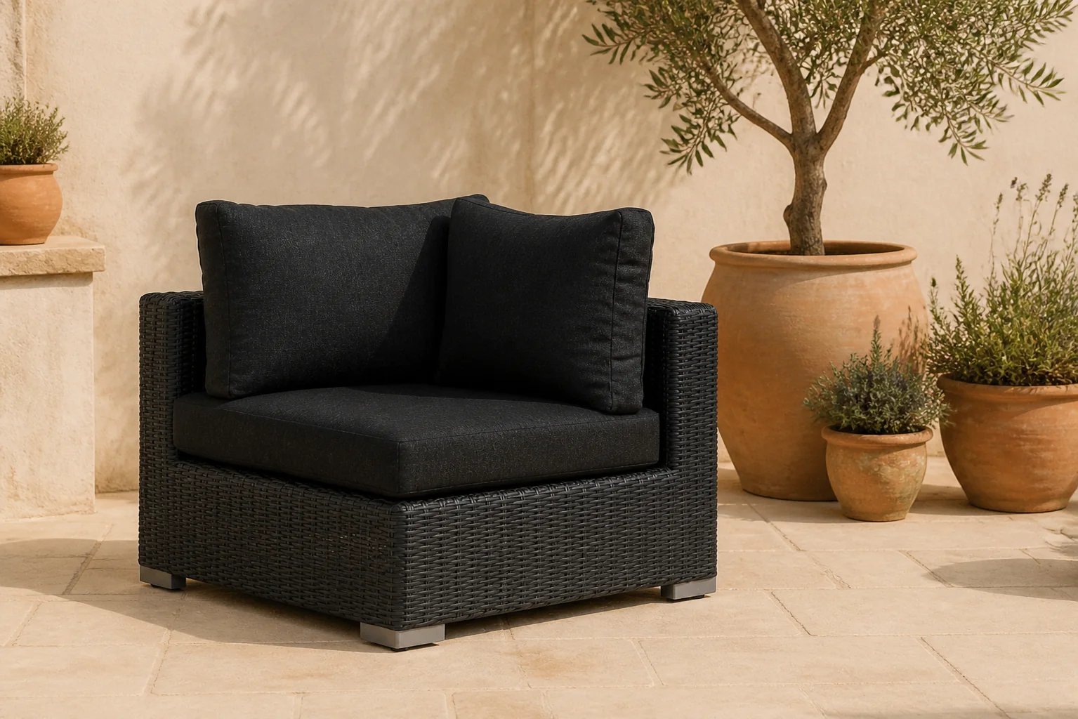 Sfeerfoto van Garden Collections Toronto hoek module – Zwart