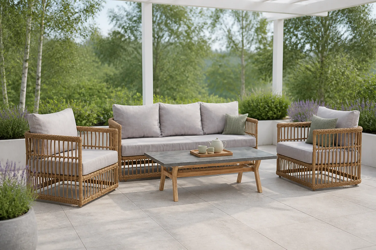 Sfeerfoto van Own Kinley Loungeset - bruin