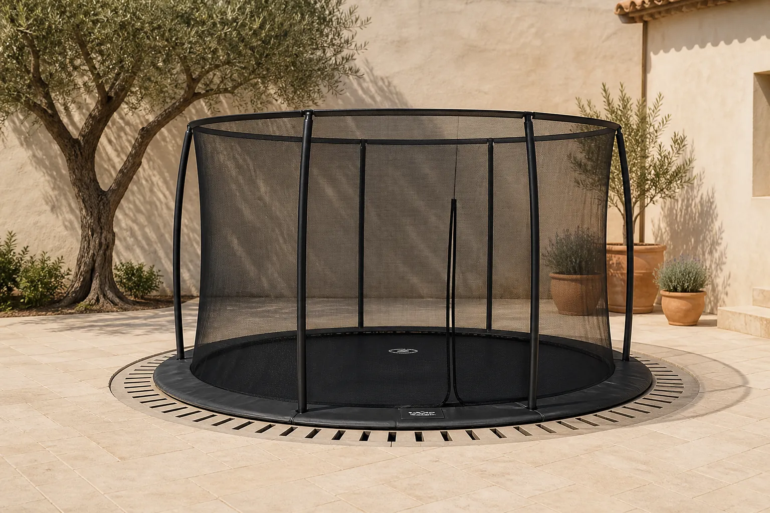 Sfeerfoto van BERG Grand Favorit InGround 520 Black + Safety Net Comfort 520.00 cm