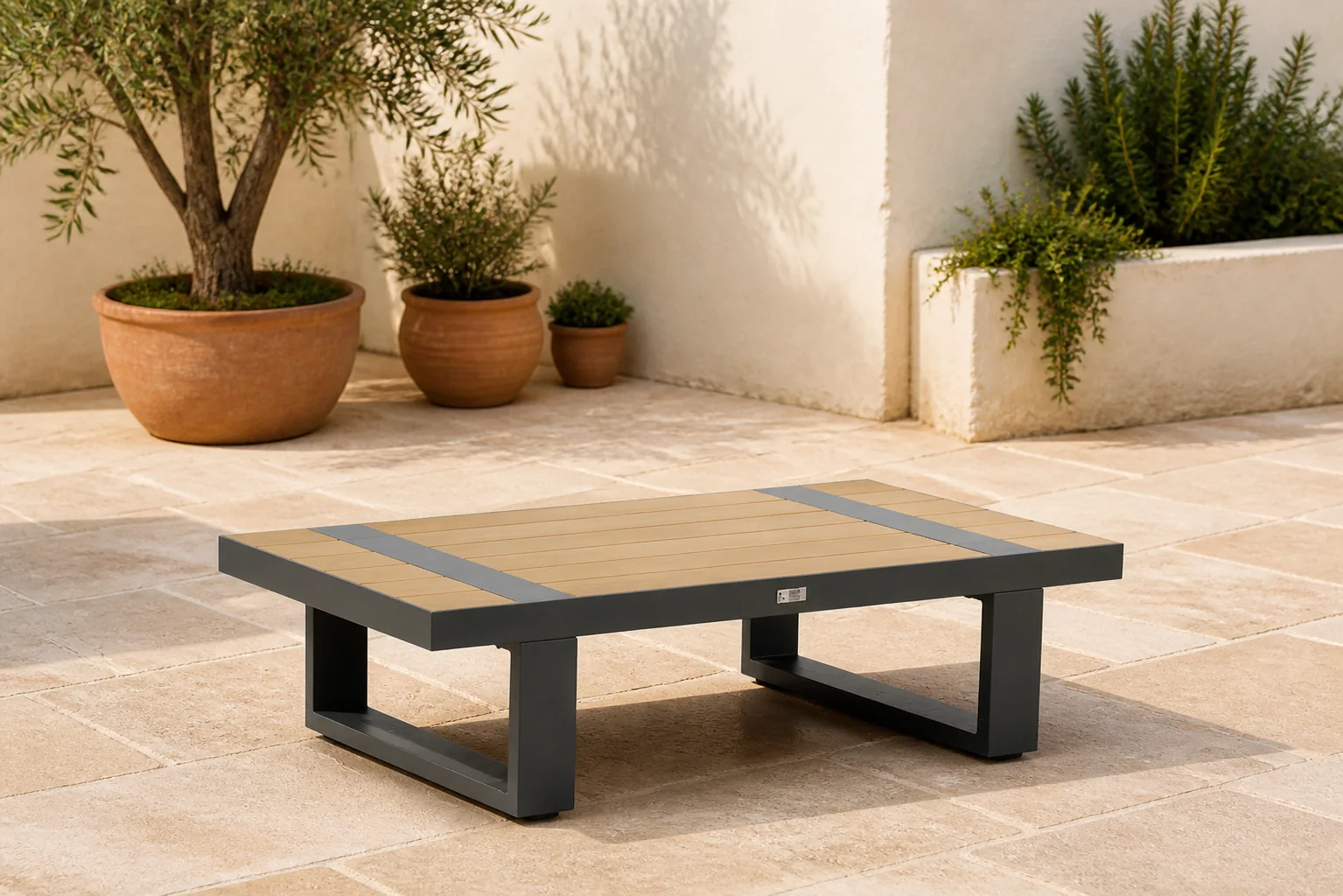 Sfeerfoto van Lifestyle Garden Furniture Marietta loungetafel rechthoek – Grijs-antraciet