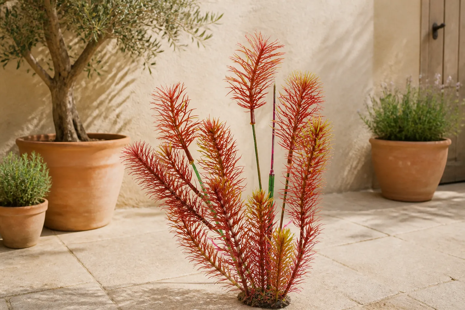 Sfeerfoto van Superfish Sf art plant 40 cm myriophyllum red – rood