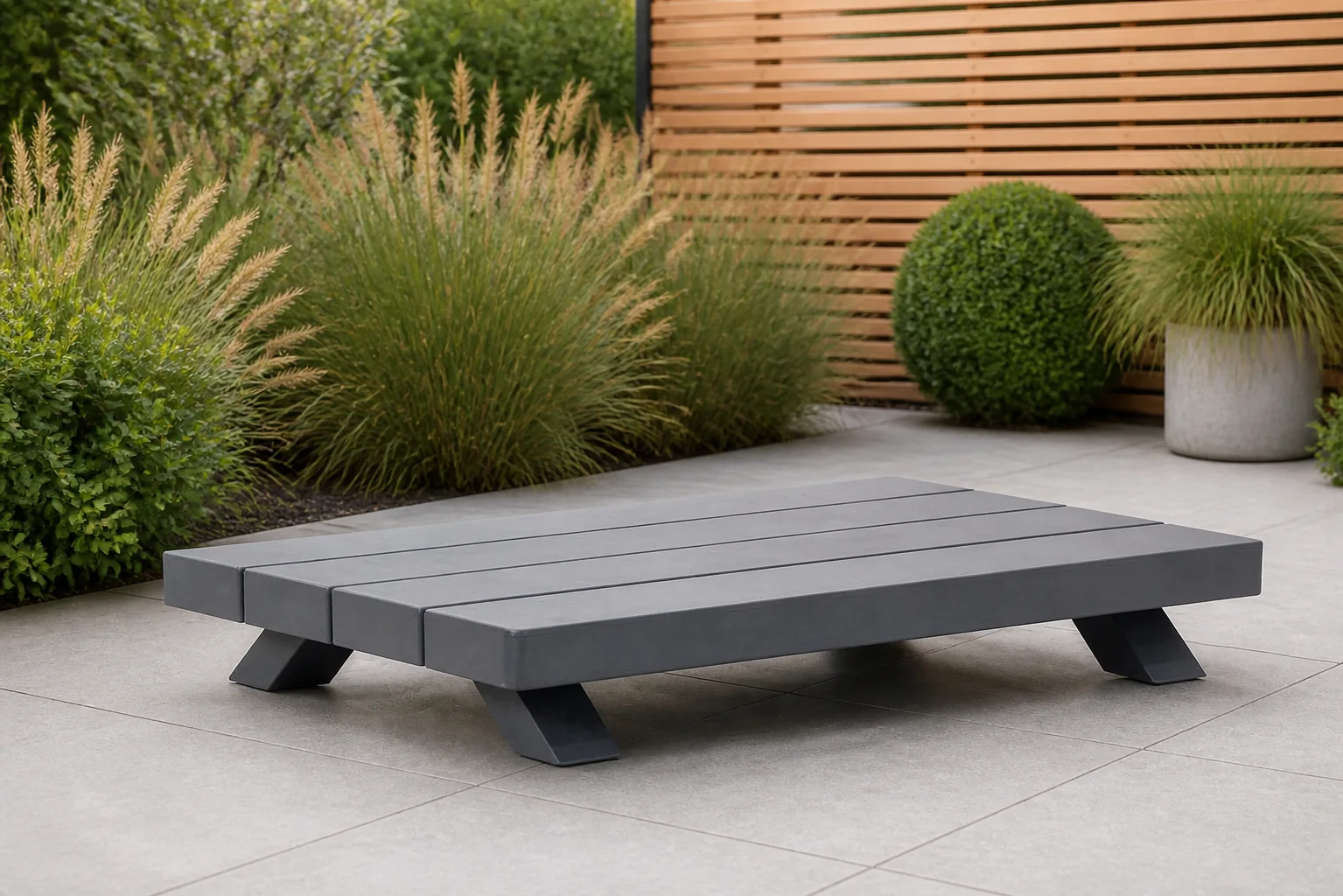 Sfeerfoto van Santika Furniture Attico lounge tafel antraciet – Grijs-antraciet