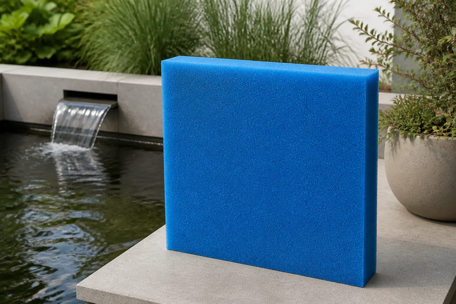 Sfeerfoto van Vt Filter schuimpak 50x50x5 cm blauw Velda