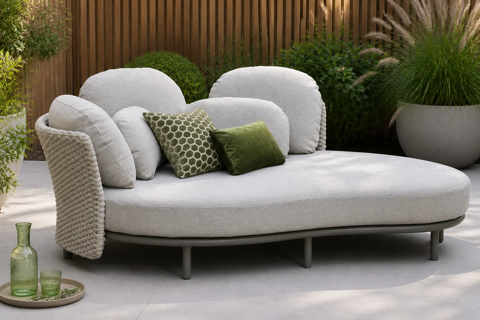 Sfeerfoto van Apple Bee | Chill Out Dagbed 2-persoons | Taupe