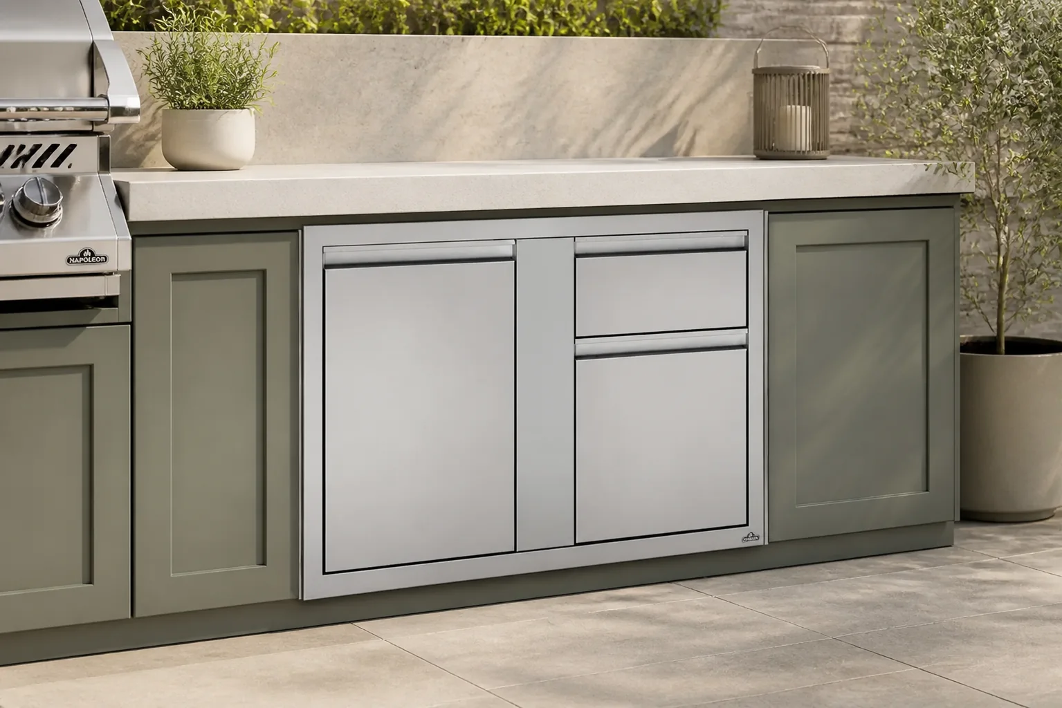 Sfeerfoto van Napoleon | Inbouw Module | Deur + Afvalkast Combi Breed | 106x60cm