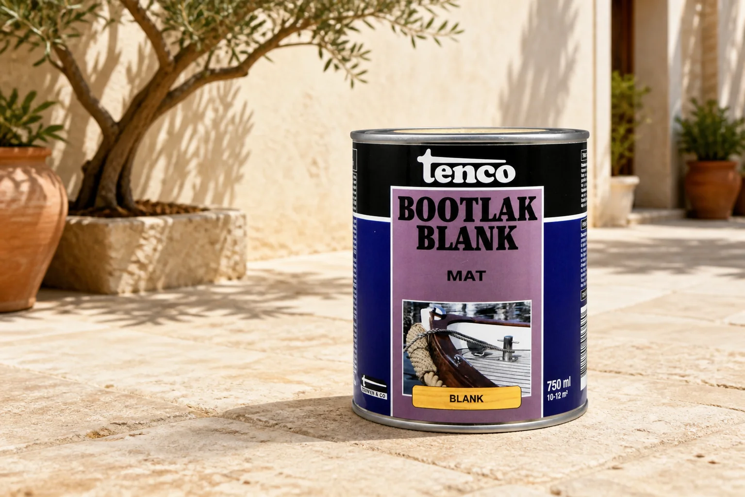 Sfeerfoto van Tenco Bootlak blank mat 0,75l verf/beits – transparant