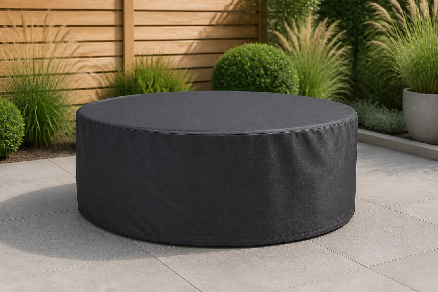 Sfeerfoto van Platinum AeroCover | Tuinsethoes Ø250 x 85(h) cm