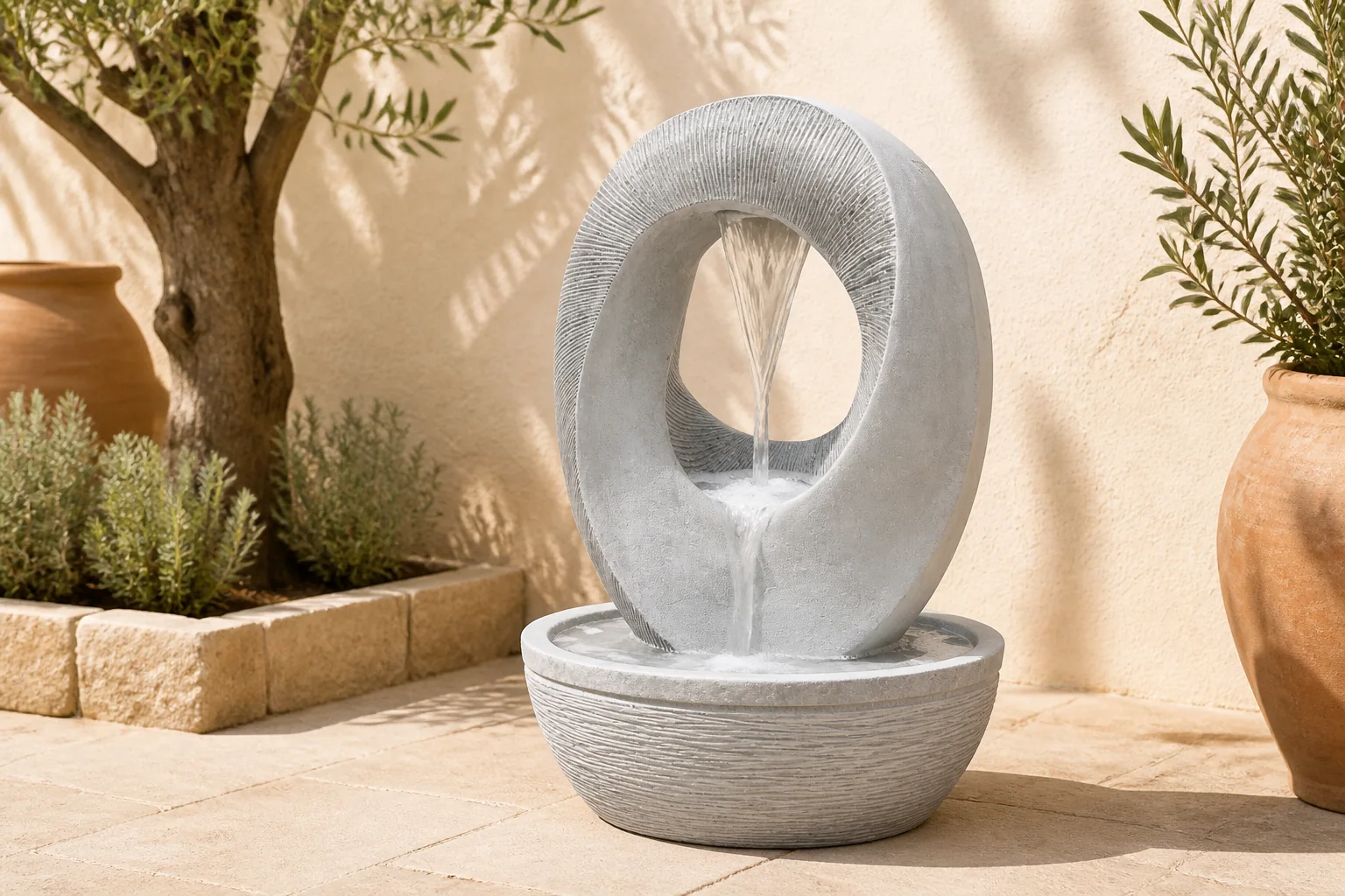 Sfeerfoto van Oosterik home Fontein waterornament White Elk – wit