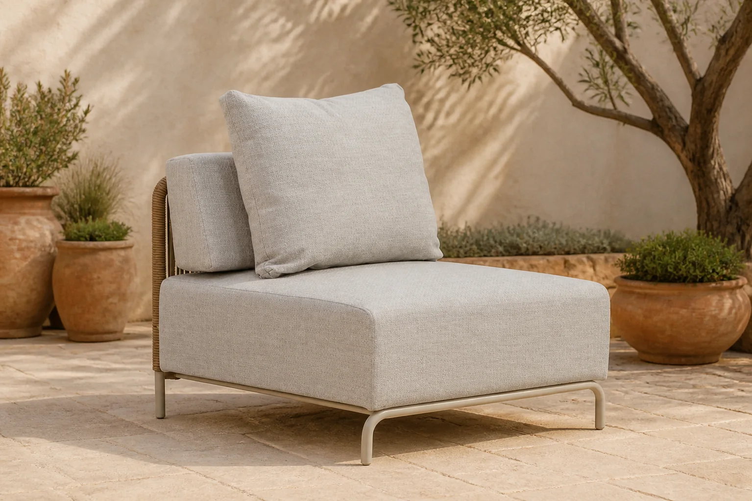 Sfeerfoto van Coco Colorado midden module – Taupe-naturel-bruin