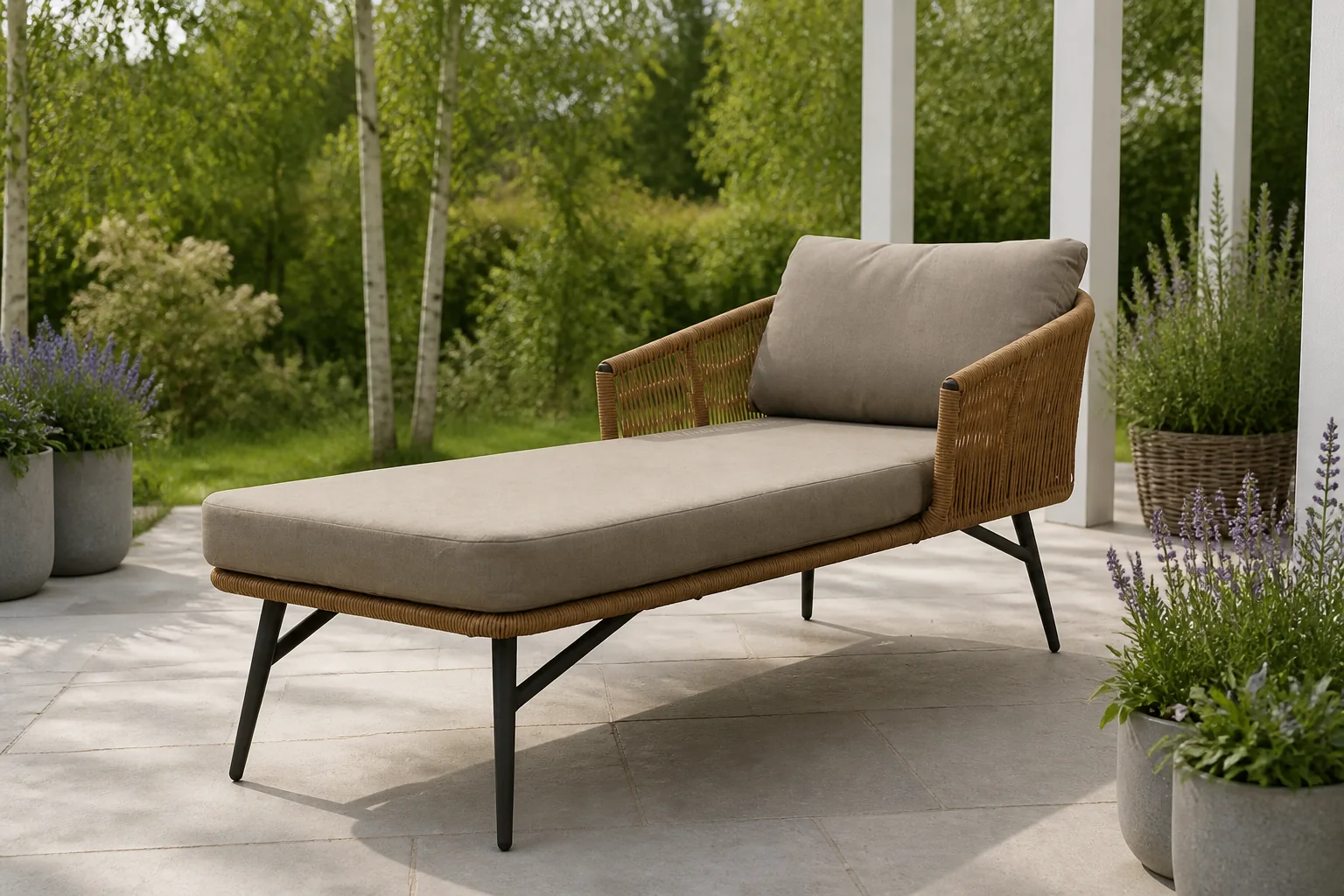 Sfeerfoto van Own Lerma Ligbed 175x81x74 cm – bruin