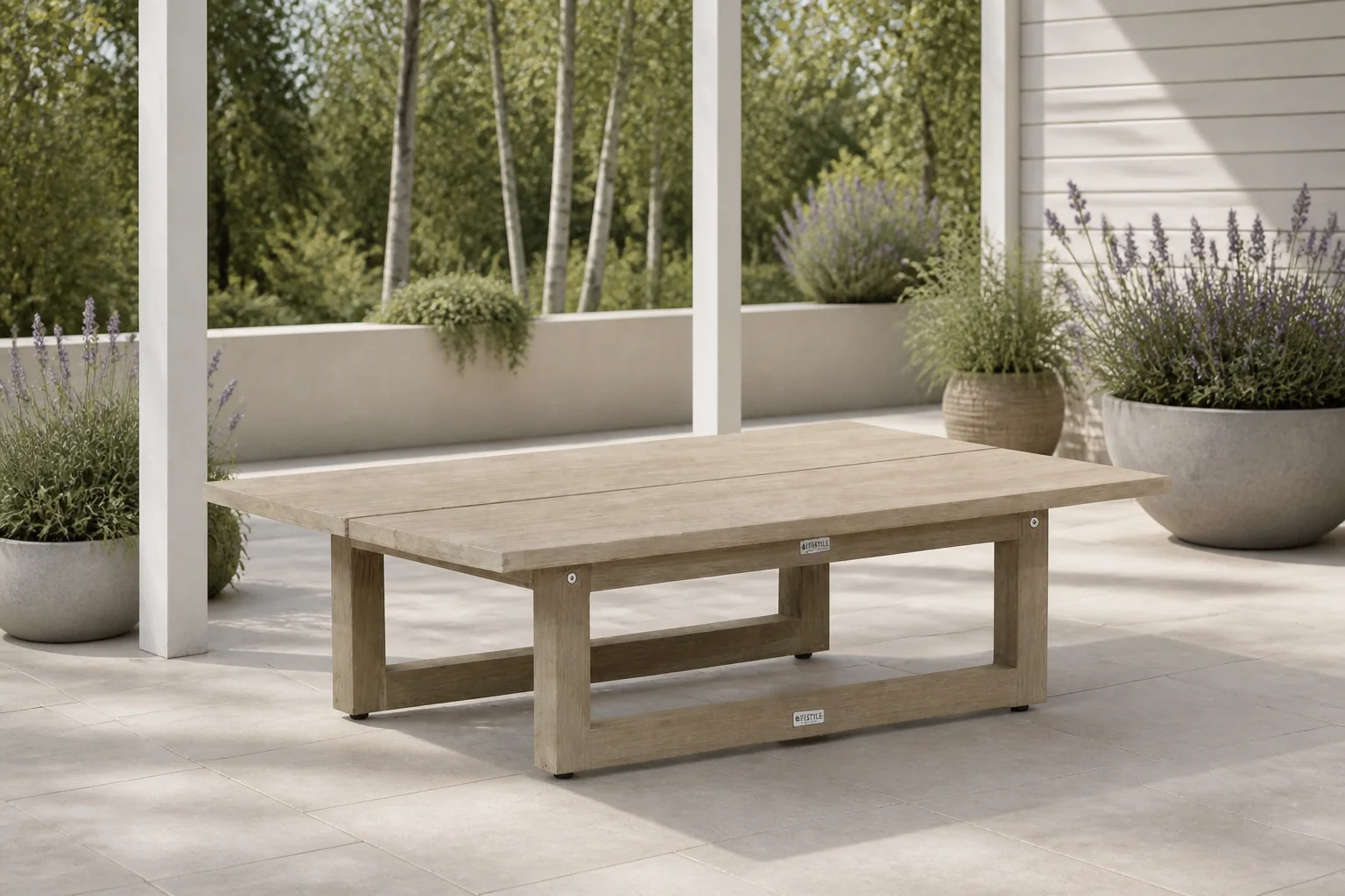 Sfeerfoto van Lifestyle Garden Furniture Manchester loungetafel – Old teak greywash