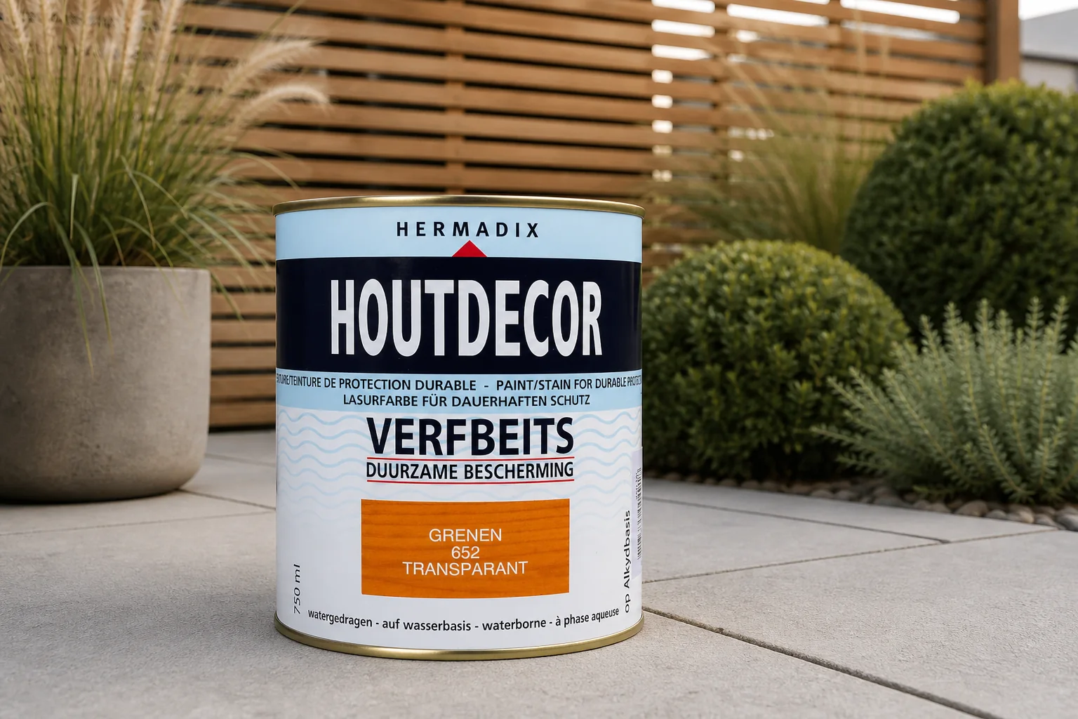 Sfeerfoto van Hermadix Houtdecor 652 grenen 750 ml – hout