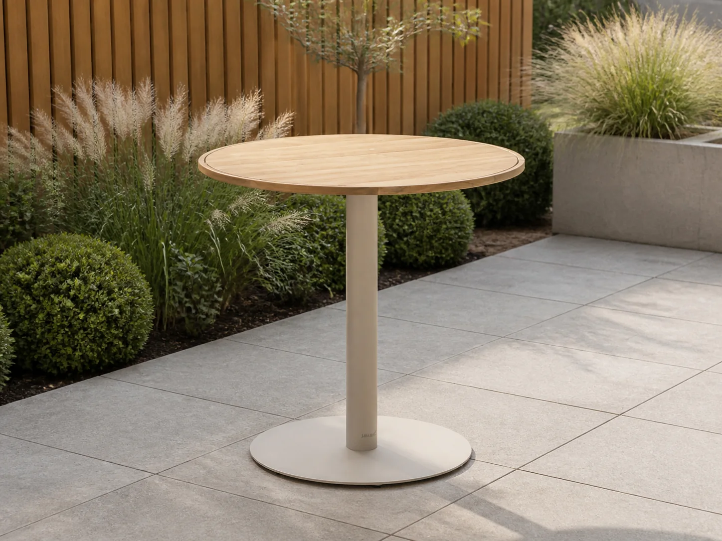 Sfeerfoto van Zavelli Cuore bartafel ø120cm (h:105cm) – Taupe