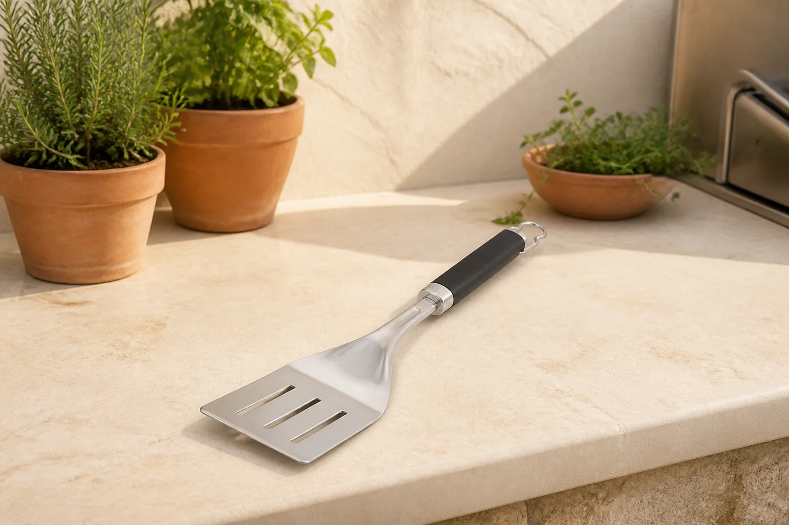 Sfeerfoto van Weber Precision barbecuespatel