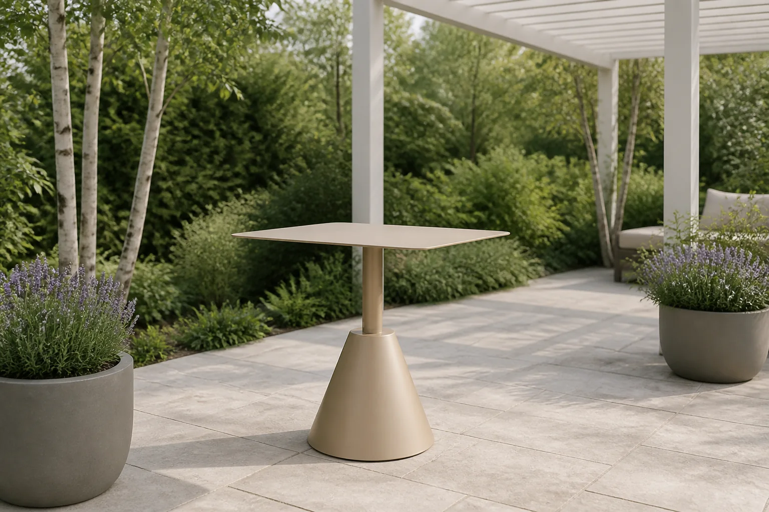 Sfeerfoto van Housecraft Living Fabby Bistrotafel/ Tuintafel/ Balkontafel Beige