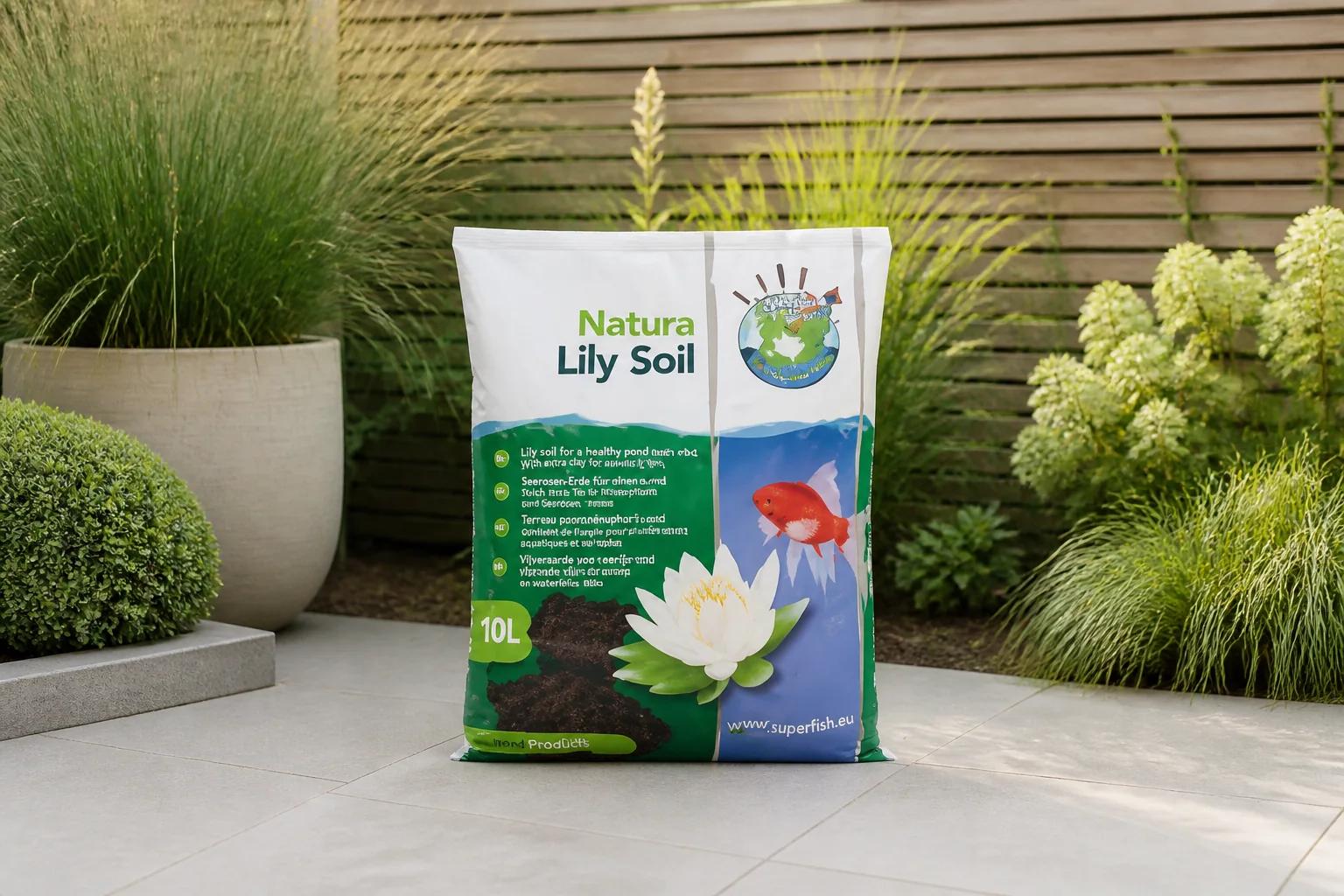 Sfeerfoto van Superfish Natura lily soil 10l