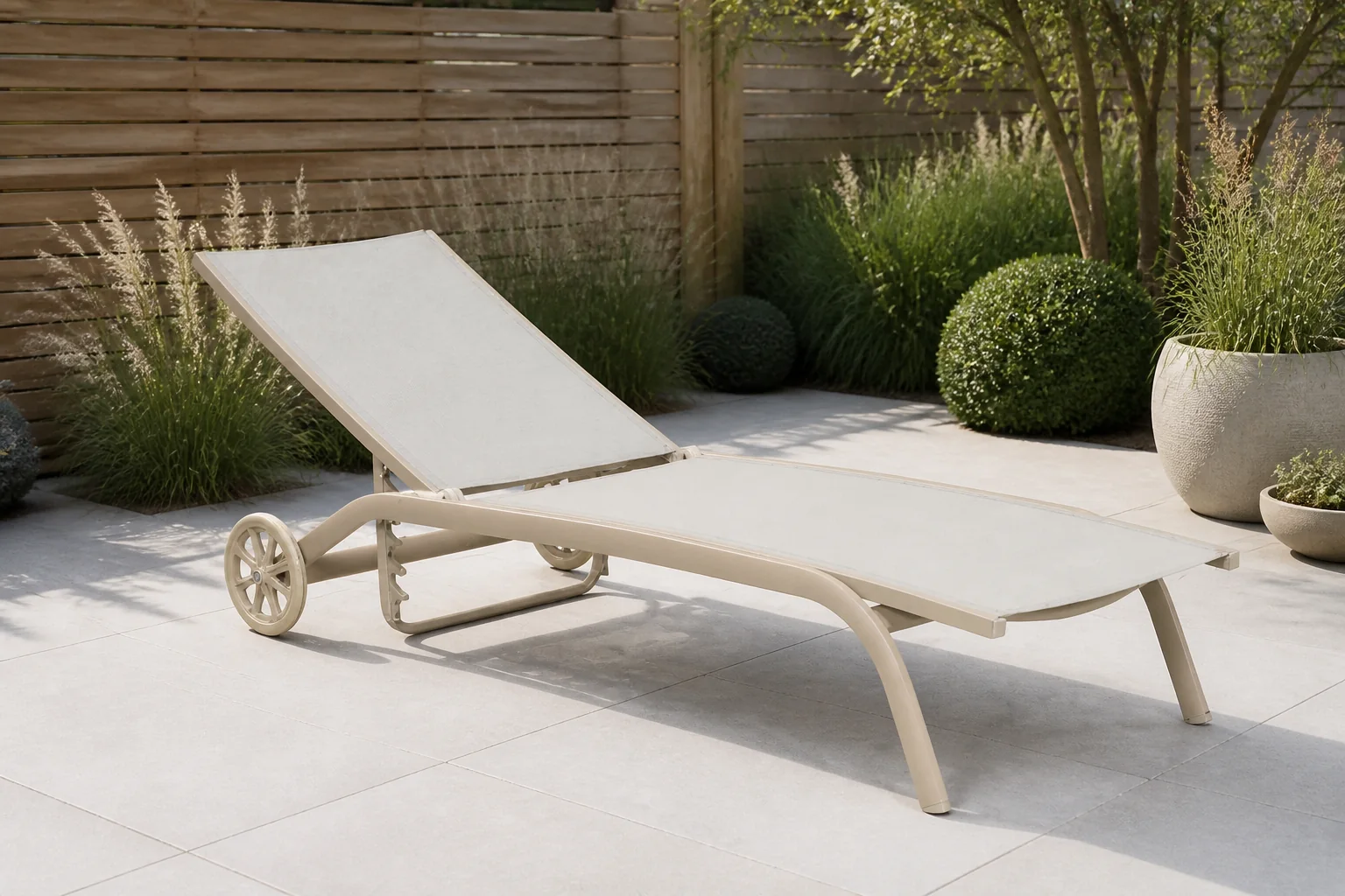 Sfeerfoto van Domani Furniture Bellorio ligbed verstelbaar – Zand/Beige