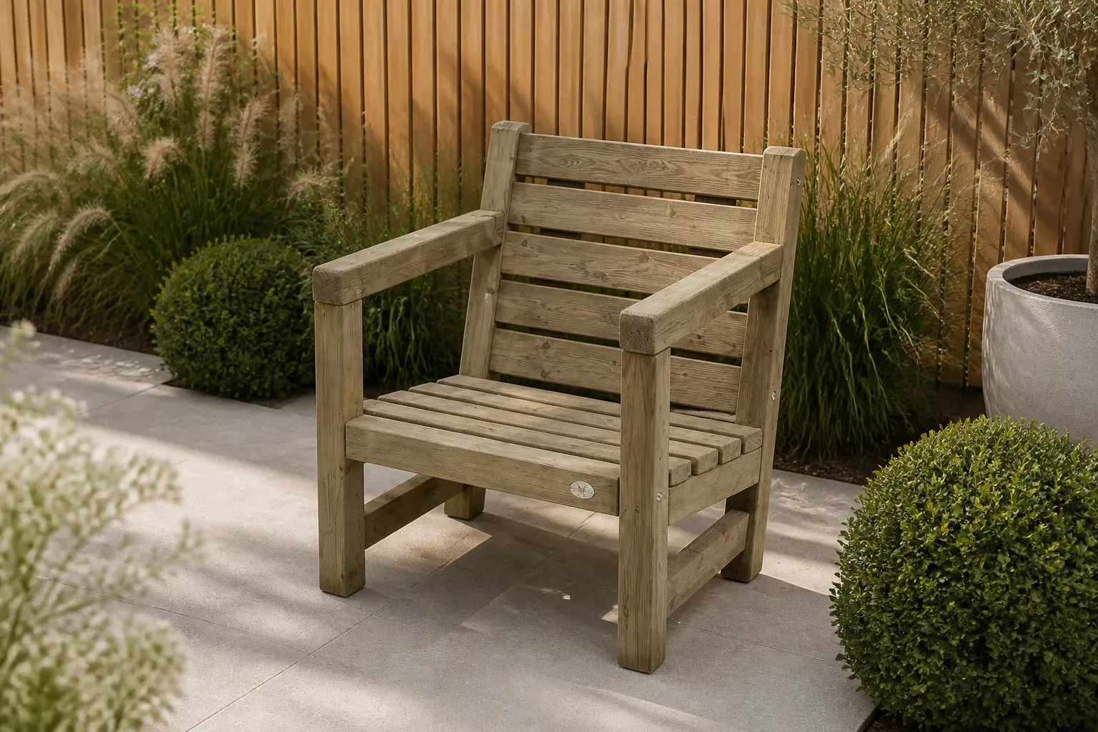 Sfeerfoto van Talen buitenmeubelen Loungestoel