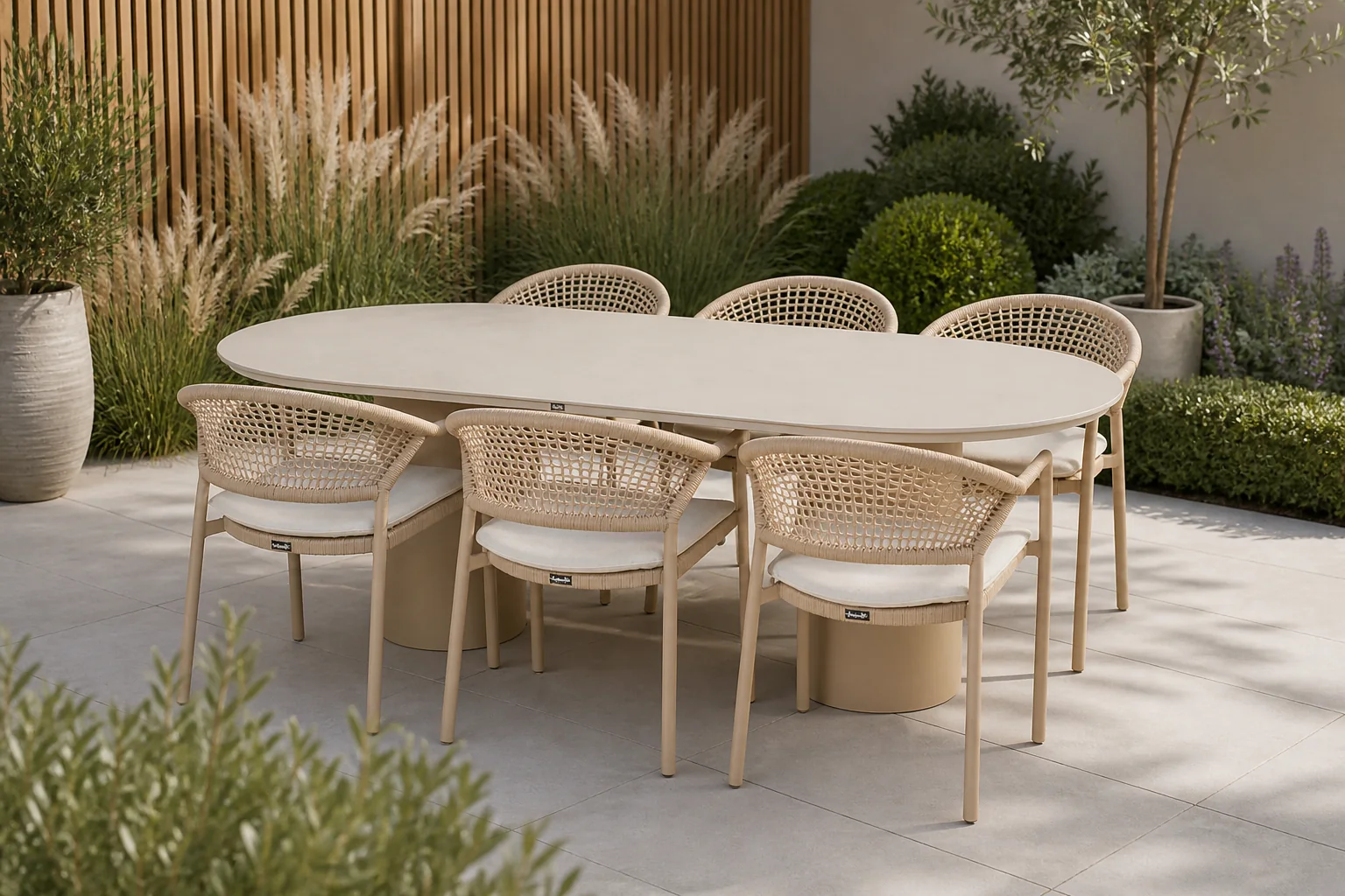 Sfeerfoto van Hartman Valencio Taragona Diningset Cappucino
