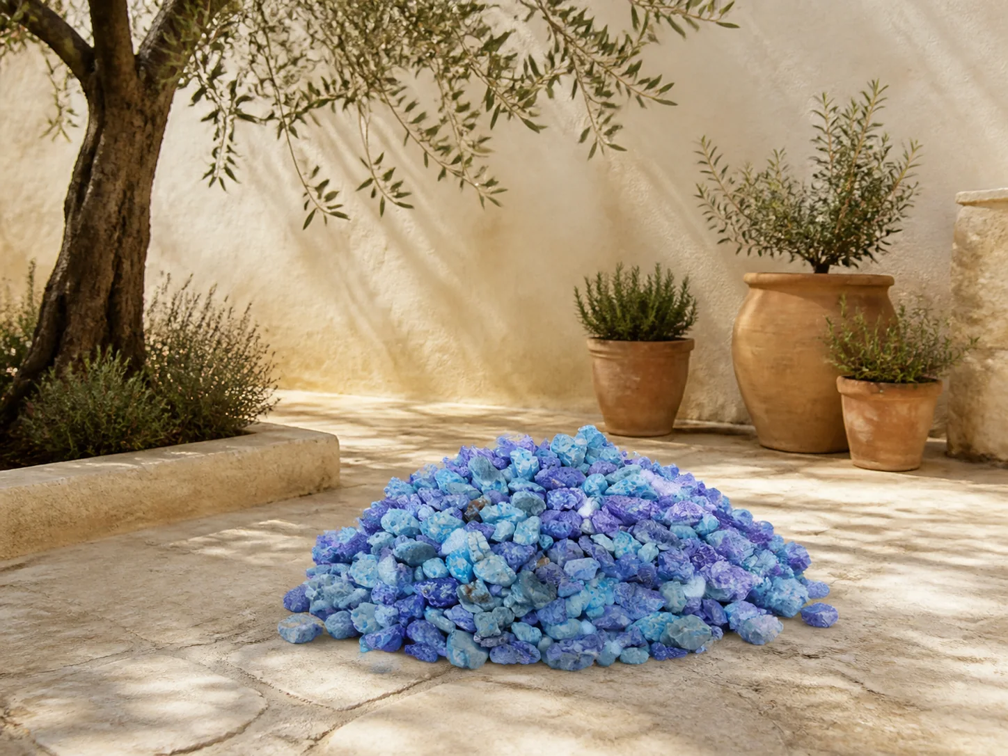 Sfeerfoto van Superfish Sf deco grind luxe blauw 0,9kg