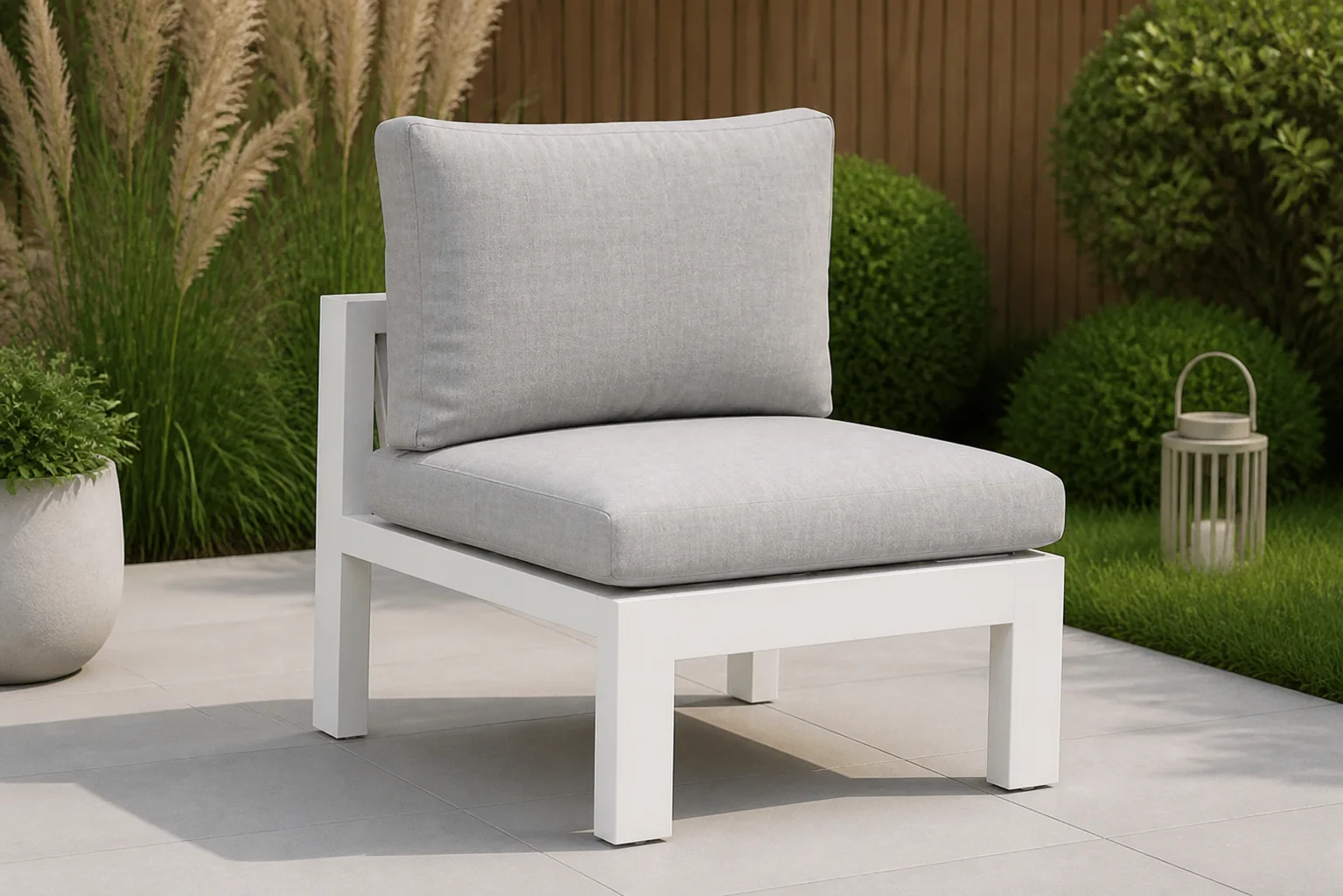 Sfeerfoto van Lifestyle Garden Furniture Manuta midden module wit