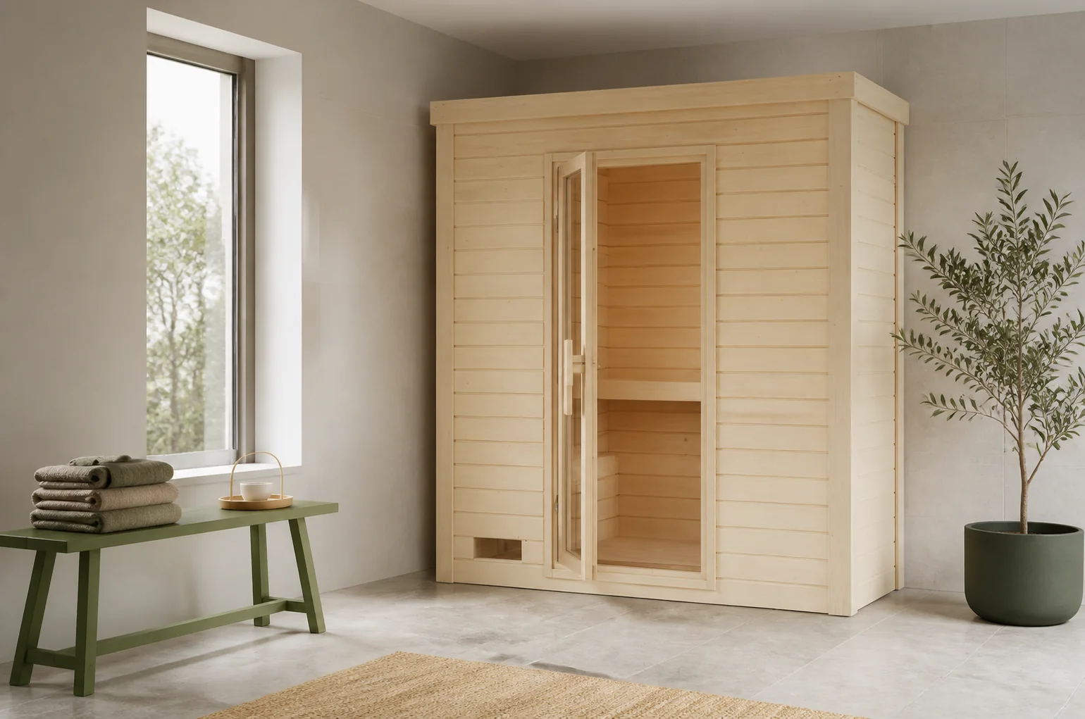 Sfeerfoto van Karibu | Hytti 0 Buitensauna | Kachel 9 kW Externe Bediening