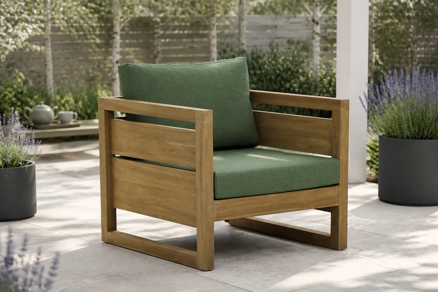 Sfeerfoto van Garden Collections Richmond lounge tuinstoel – Transparant