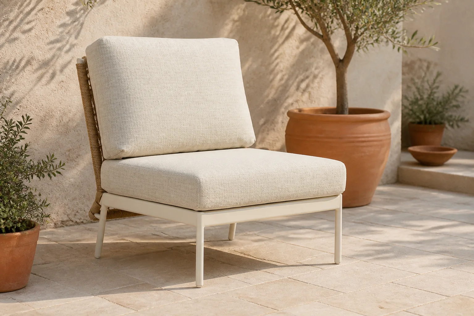 Sfeerfoto van Coco Bali midden module – Taupe-naturel-bruin