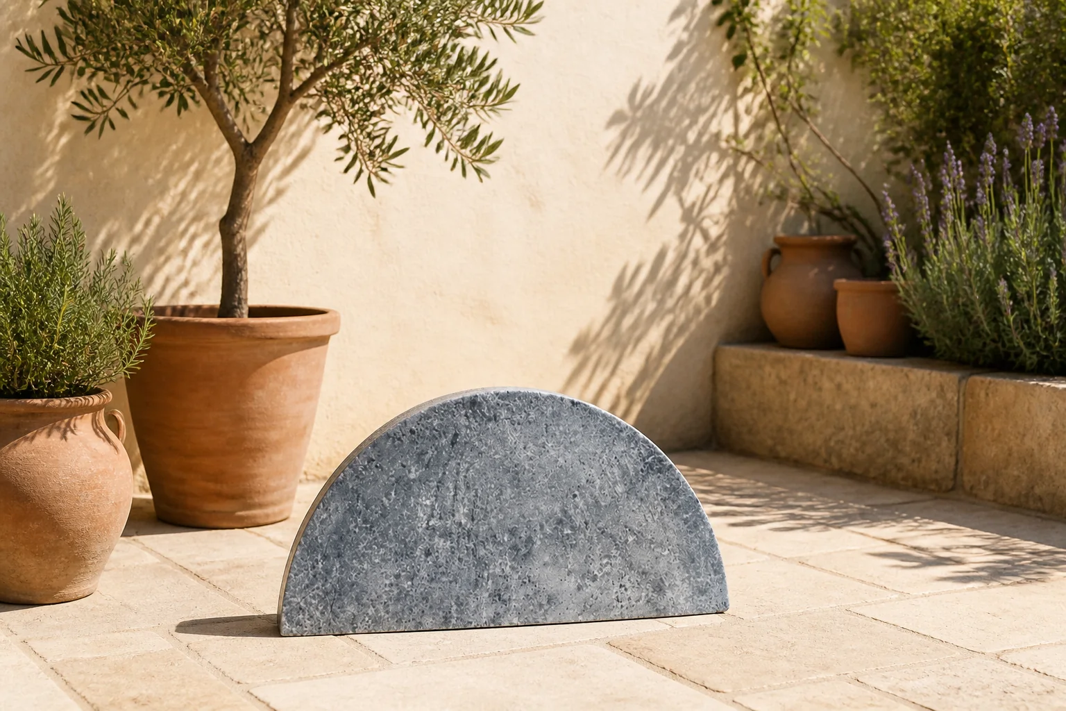 Sfeerfoto van Kamado joe Half Moon Soapstone Big Joe BBQ