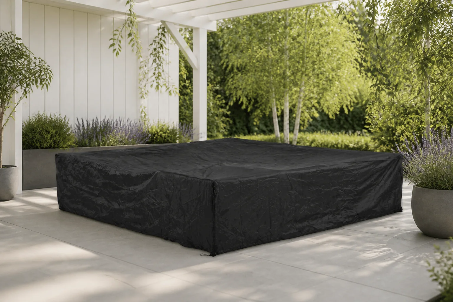 Sfeerfoto van Outdoor Cover loungesethoes 300 x 300 x (h) 70 cm – Grijs-antraciet