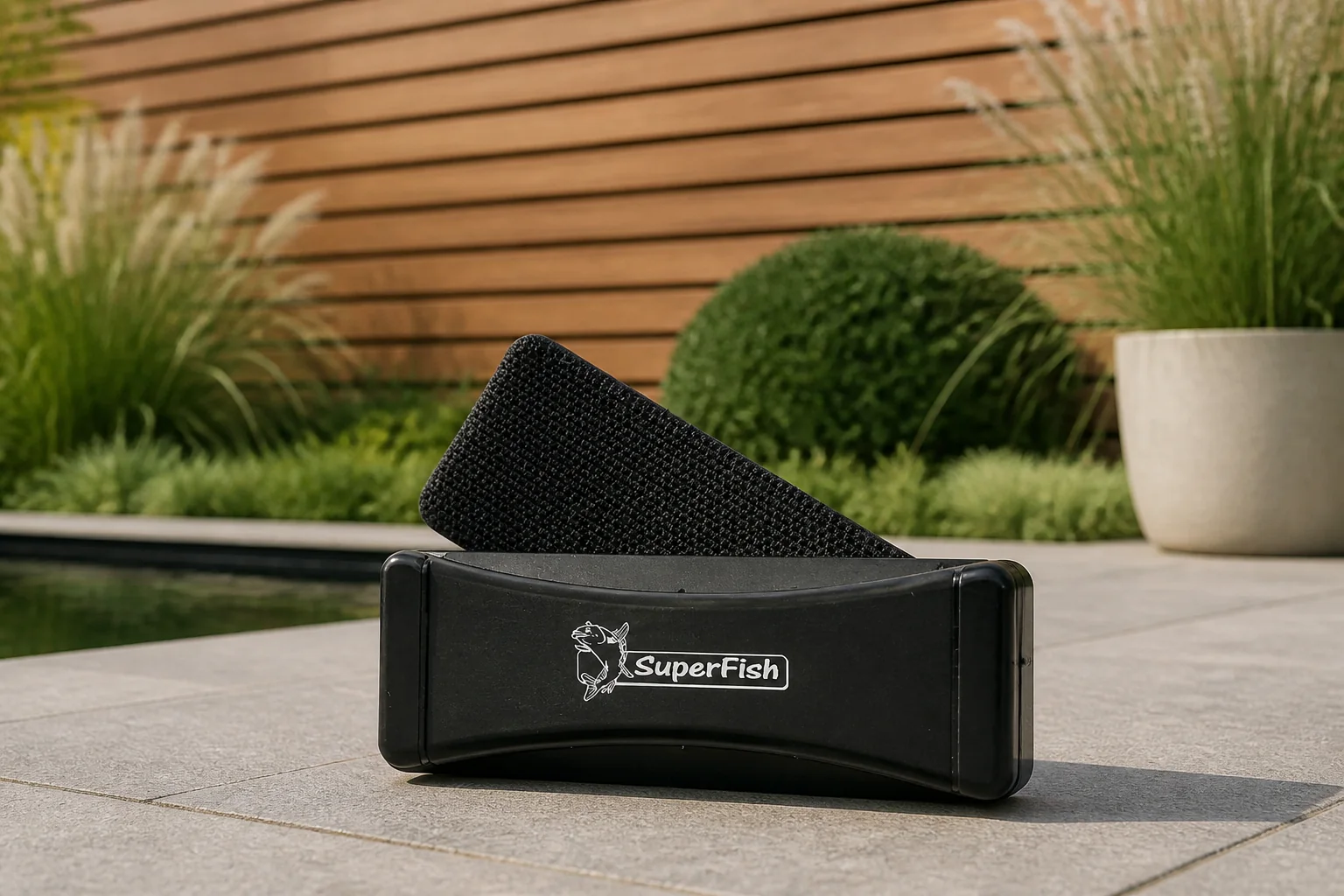 Sfeerfoto van Superfish Float clean magnet l – zwart