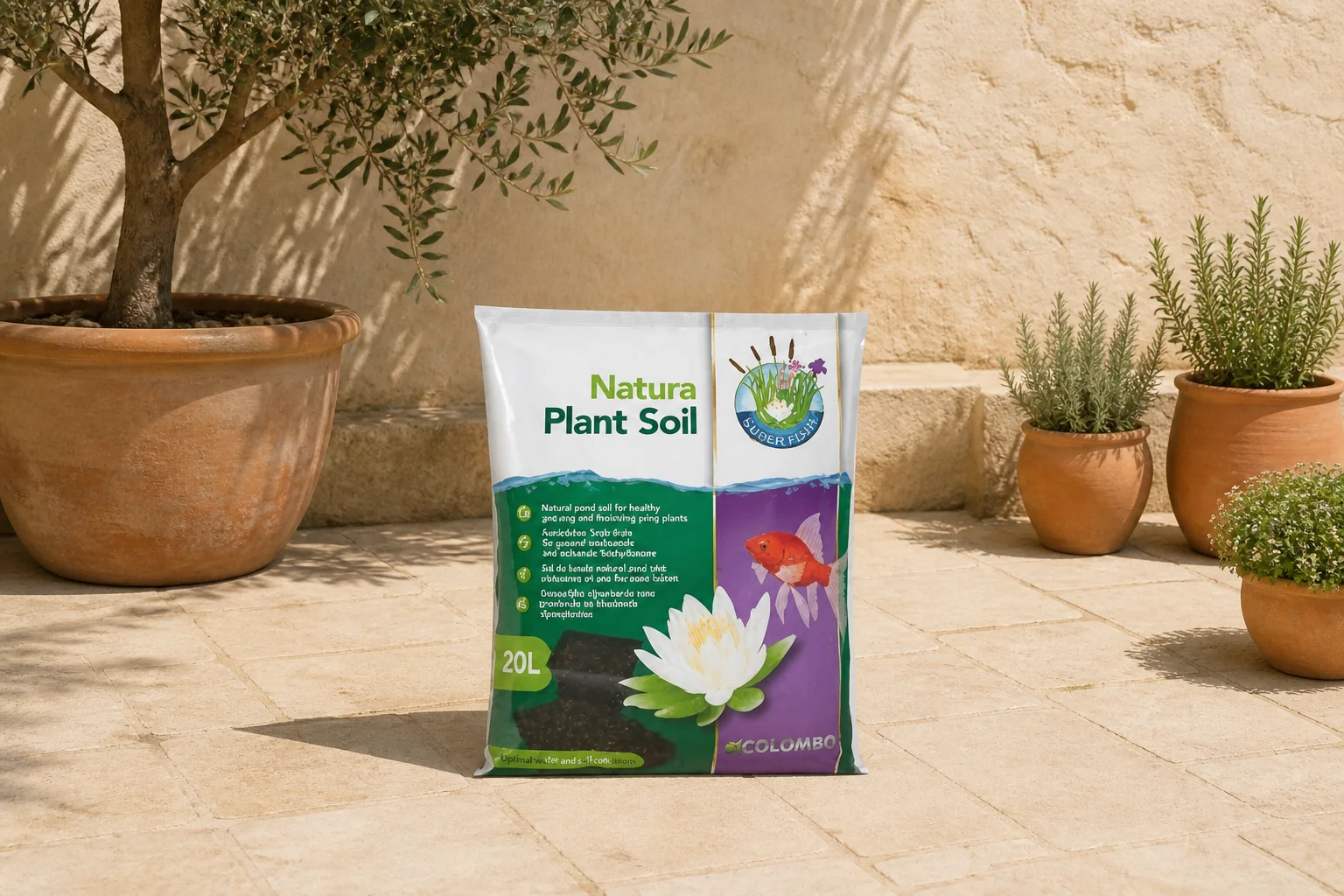 Sfeerfoto van Superfish Natura plant soil 20l