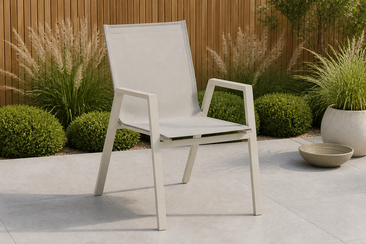 Sfeerfoto van Hartman Aruba Dining Tuinstoel Beige
