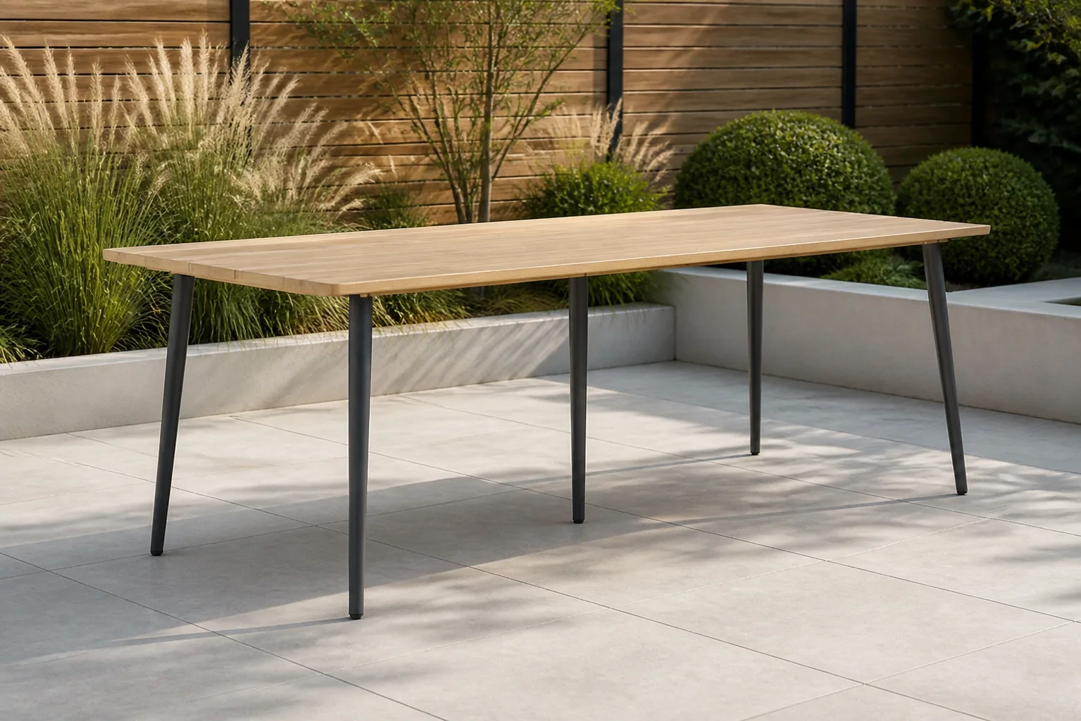 Sfeerfoto van Lifestyle Garden Furniture Montana dining tuintafel 240 x 100 cm – Grijs-antraciet